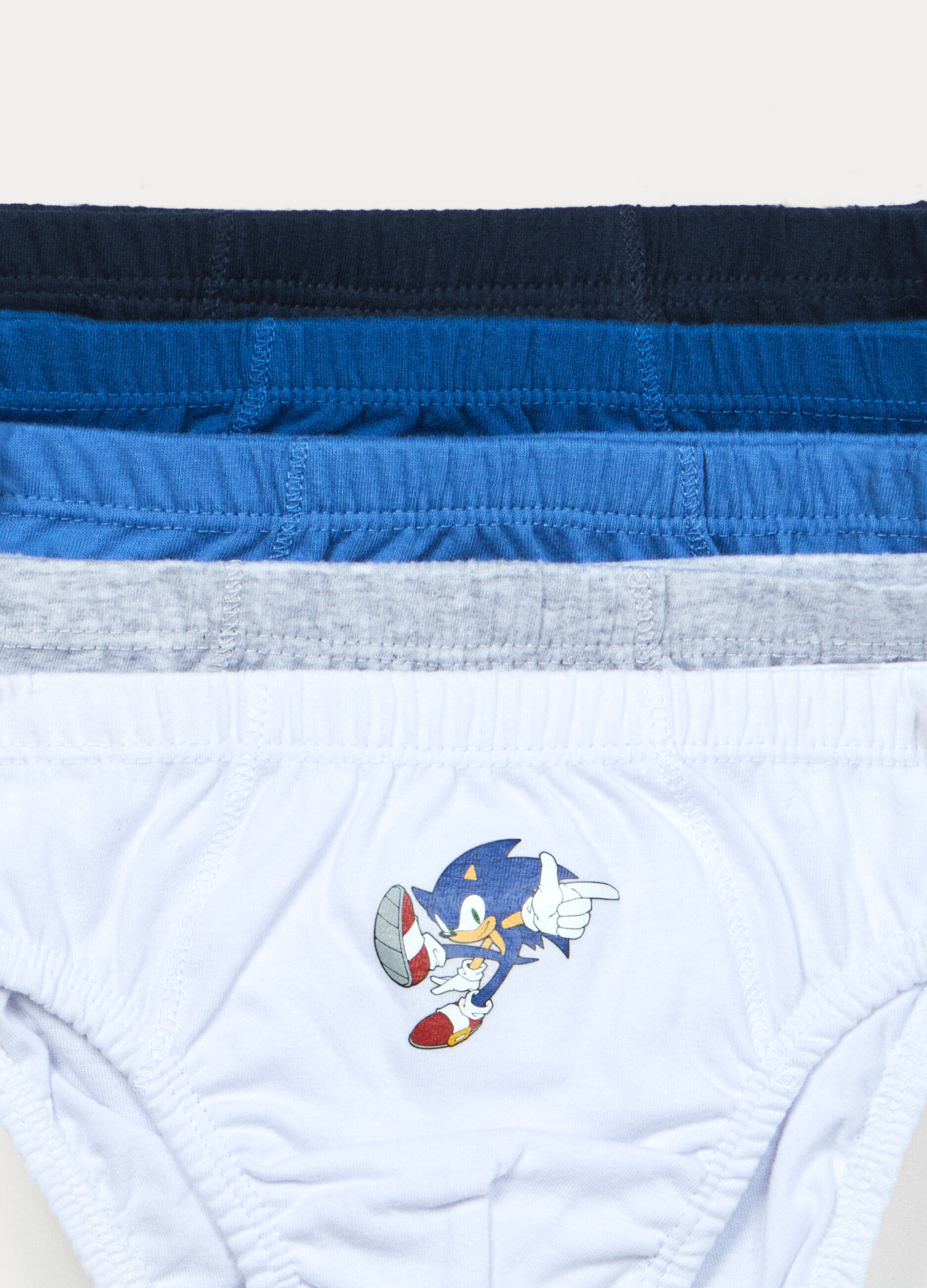Pack 5 slip Sonic in jersey di puro cotone bambino_3