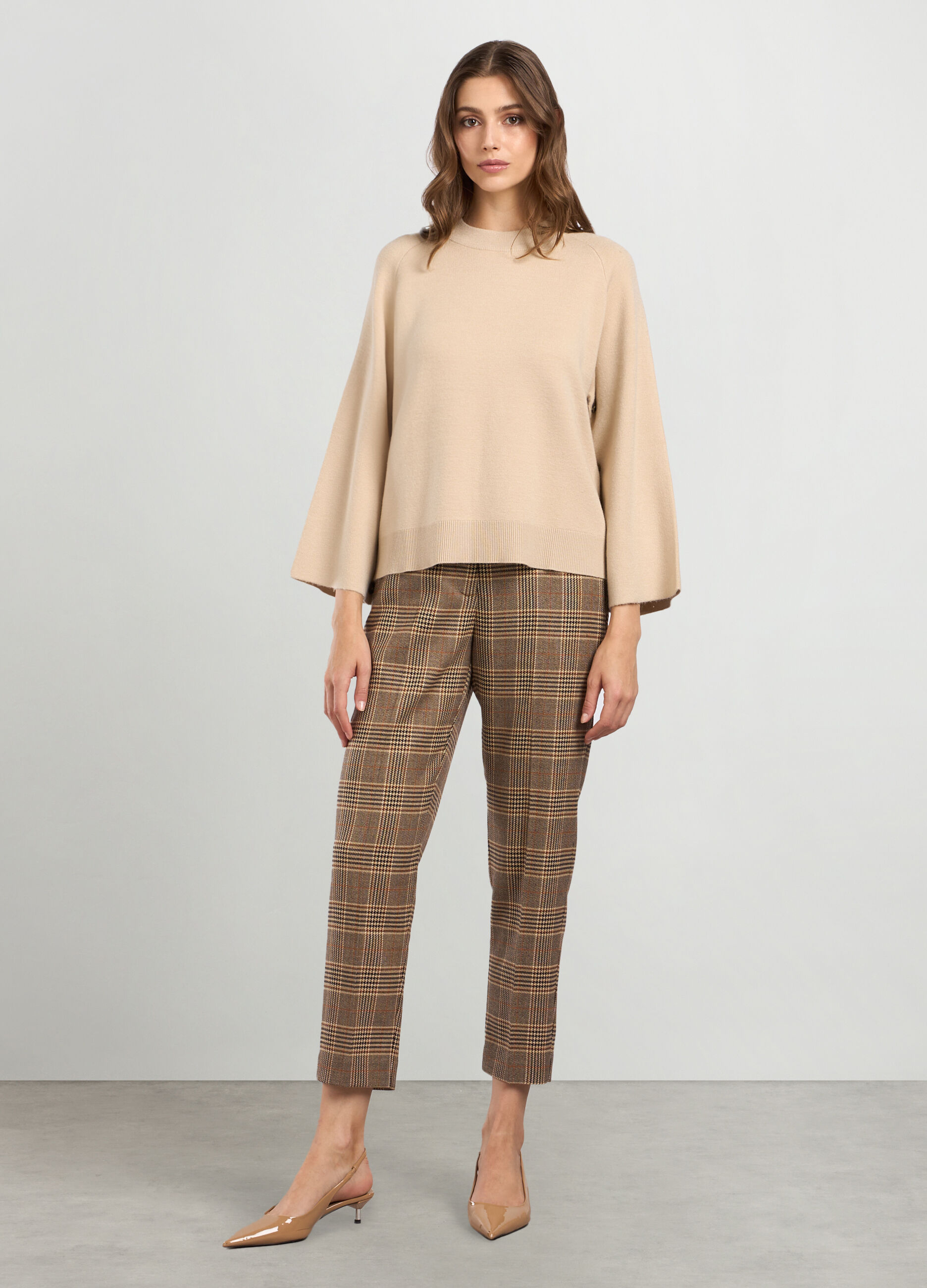 Pantaloni donna quadri outlet