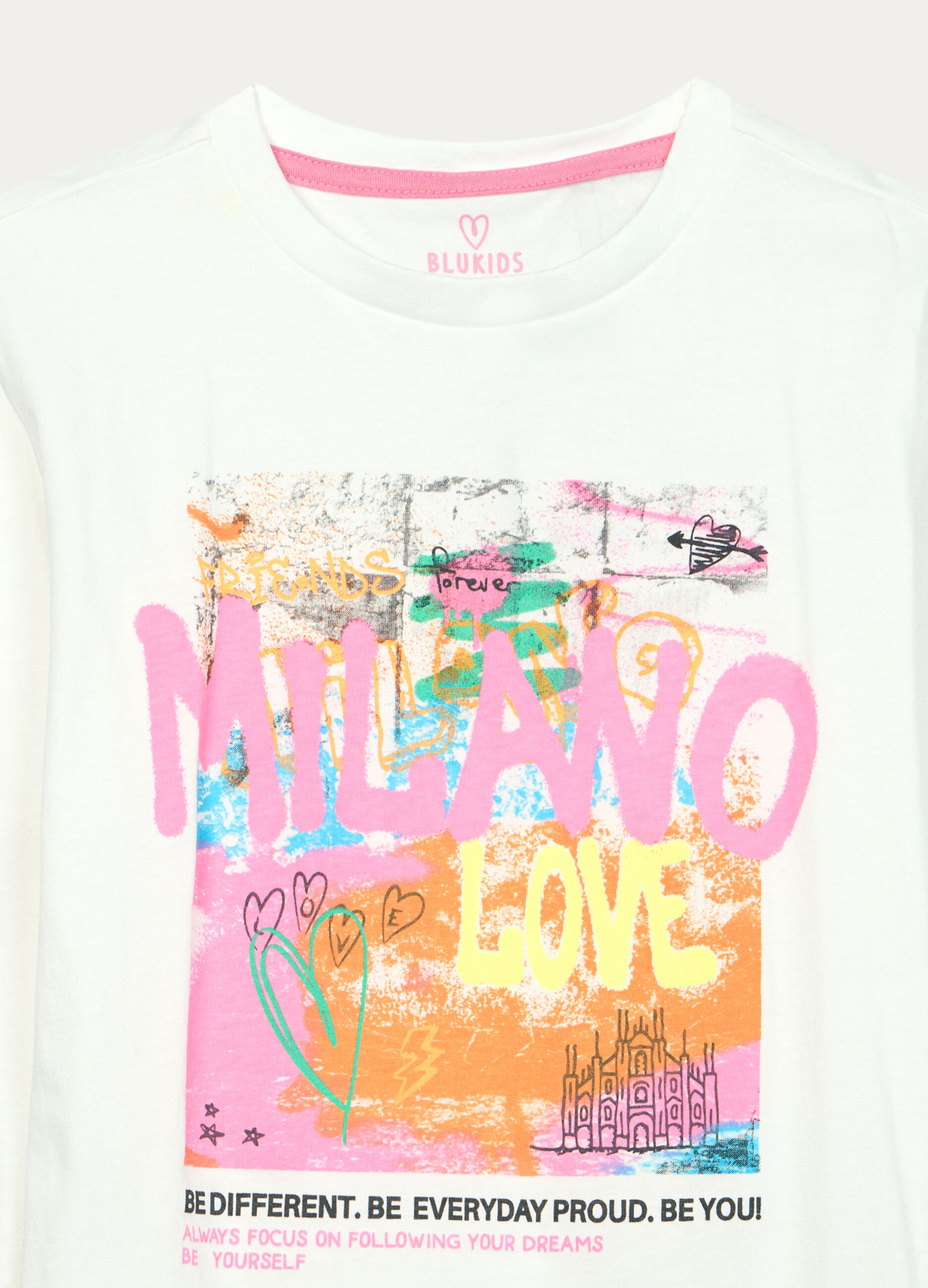 Set pigiama lungo in jersey di puro cotone ragazza_2