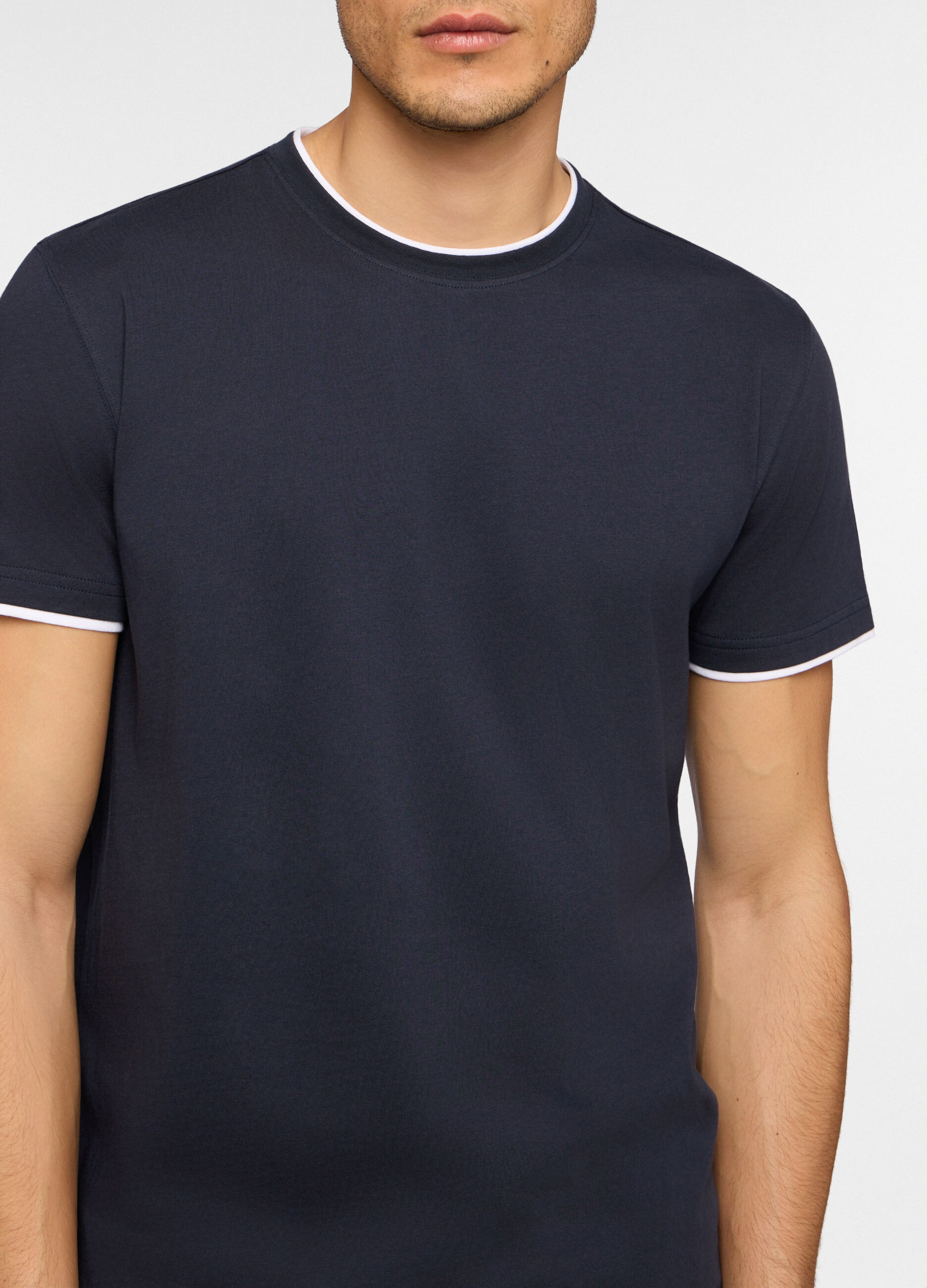 Pigiama corto in cotone a quadri uomo_2