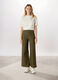 Pantaloni wide leg in denim misto cotone donna_0