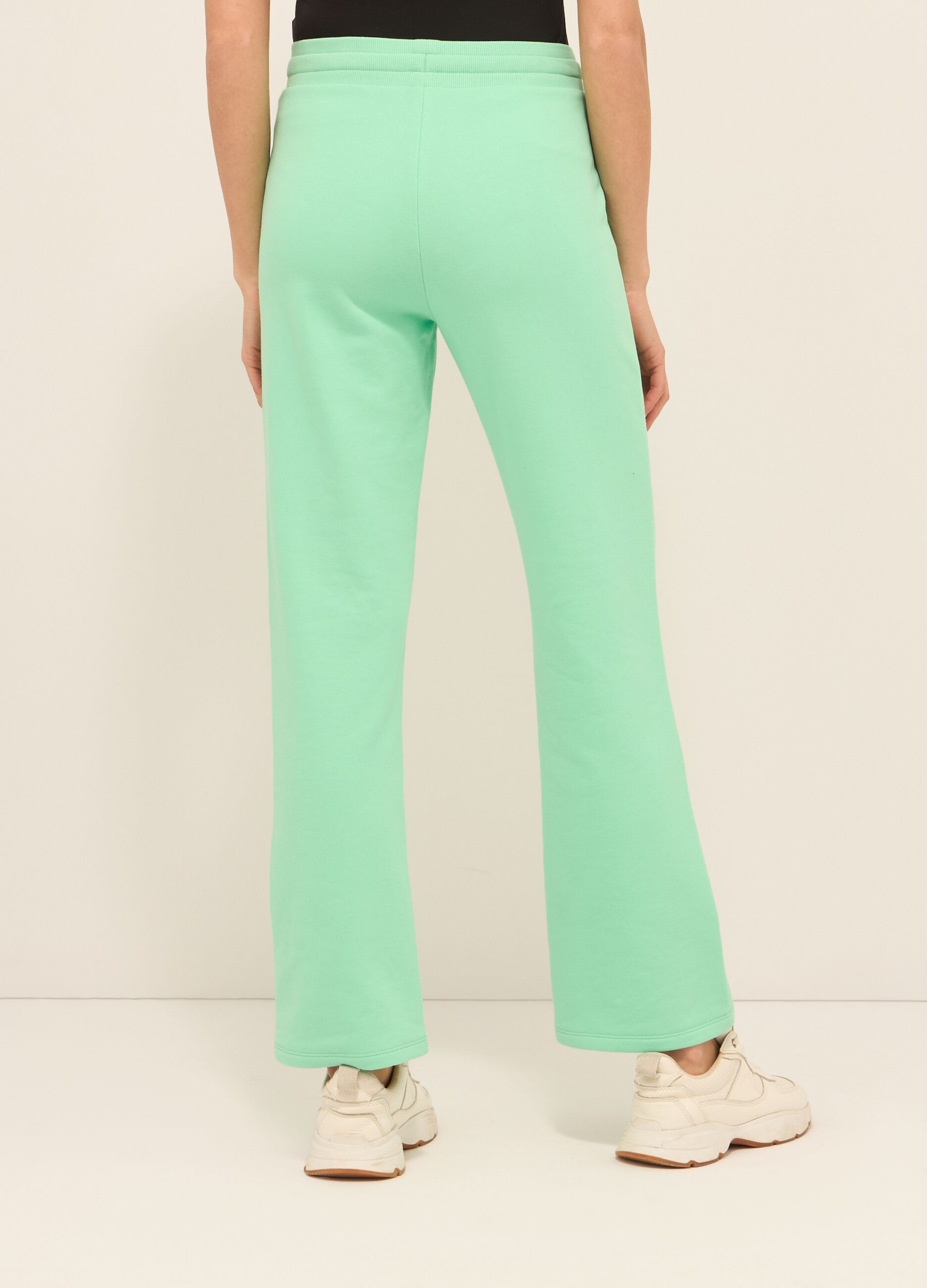 Jogger in french terry di misto cotone donna_1