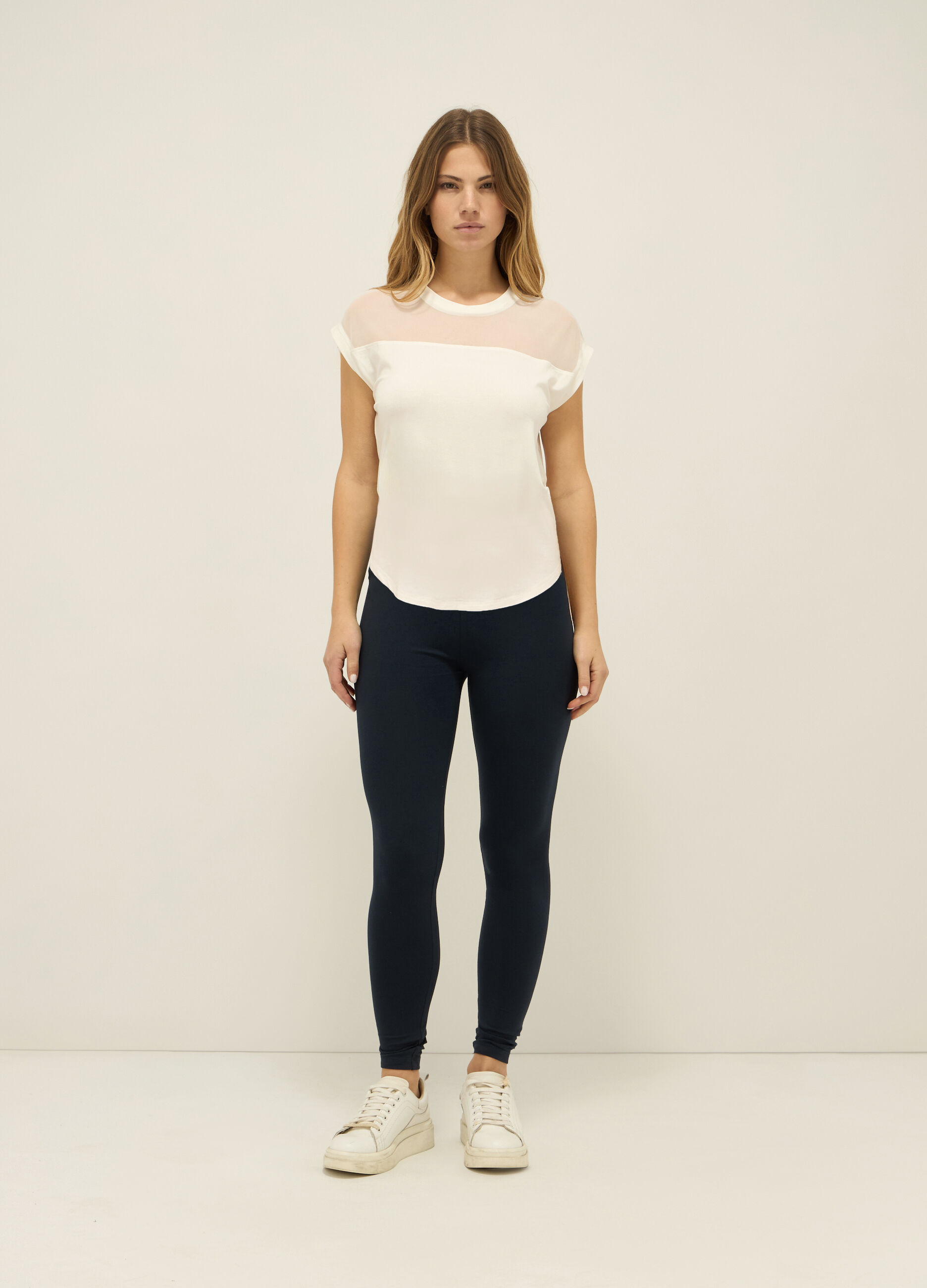 Leggings in cotone stretch donna_0
