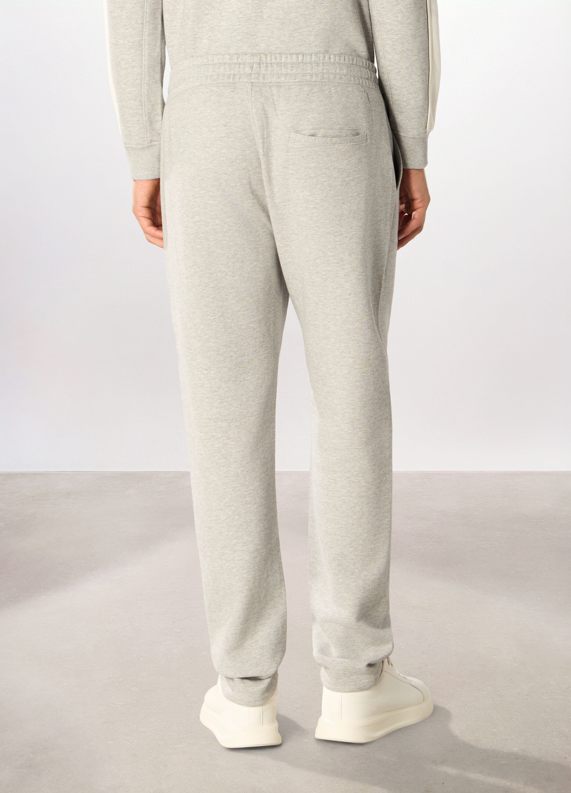 Jogger in felpa misto cotone uomo_1