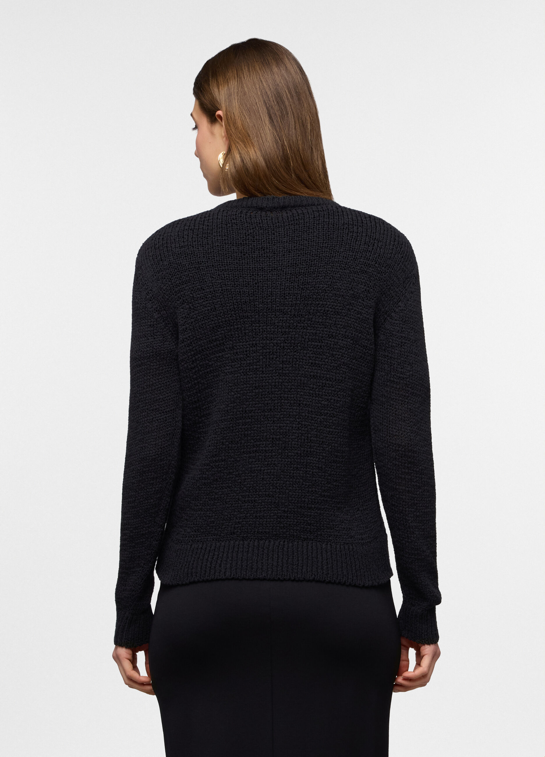 Cardigan girocollo operato donna_1