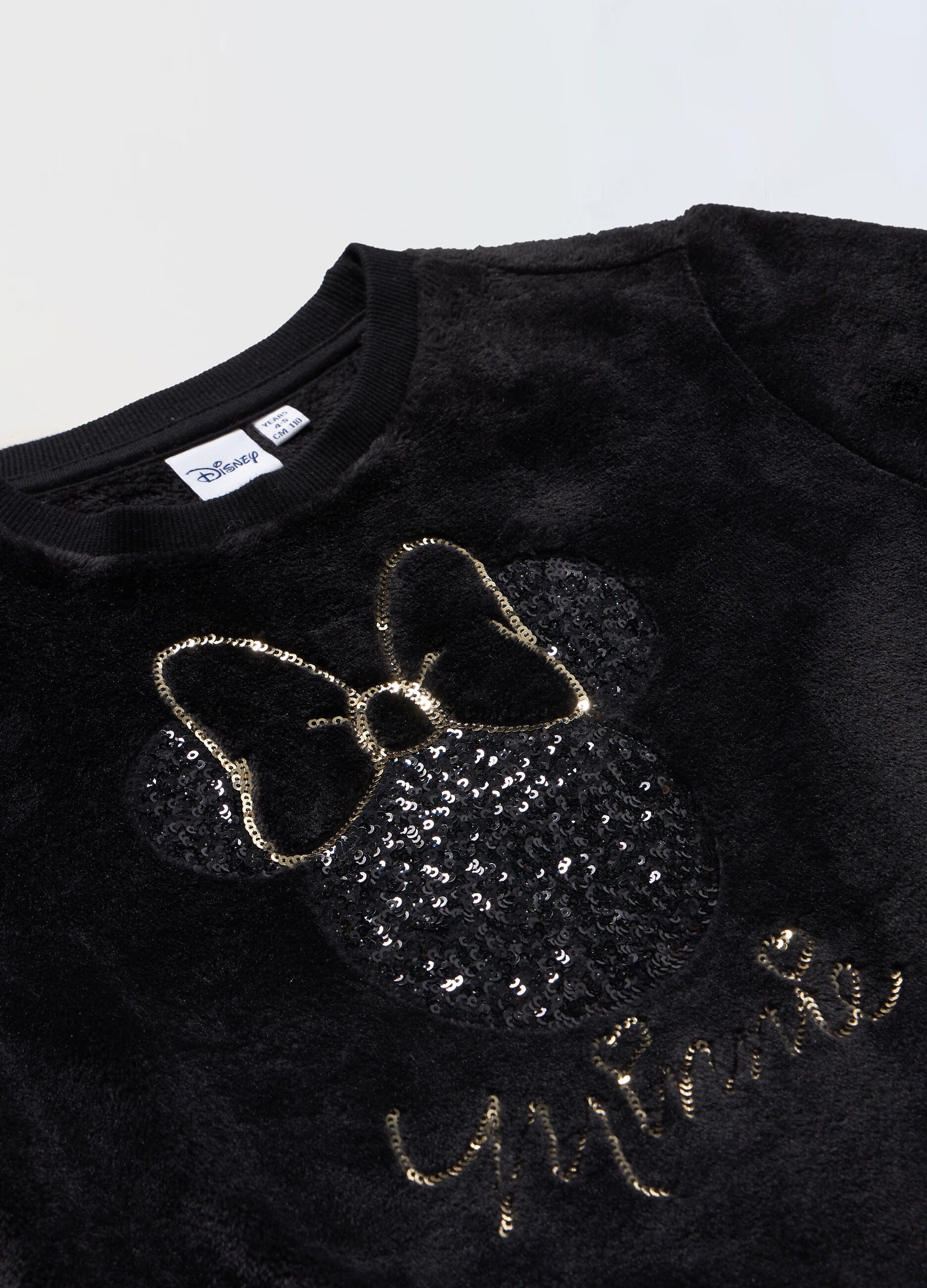 Felpa in pile con paillettes bambina_1