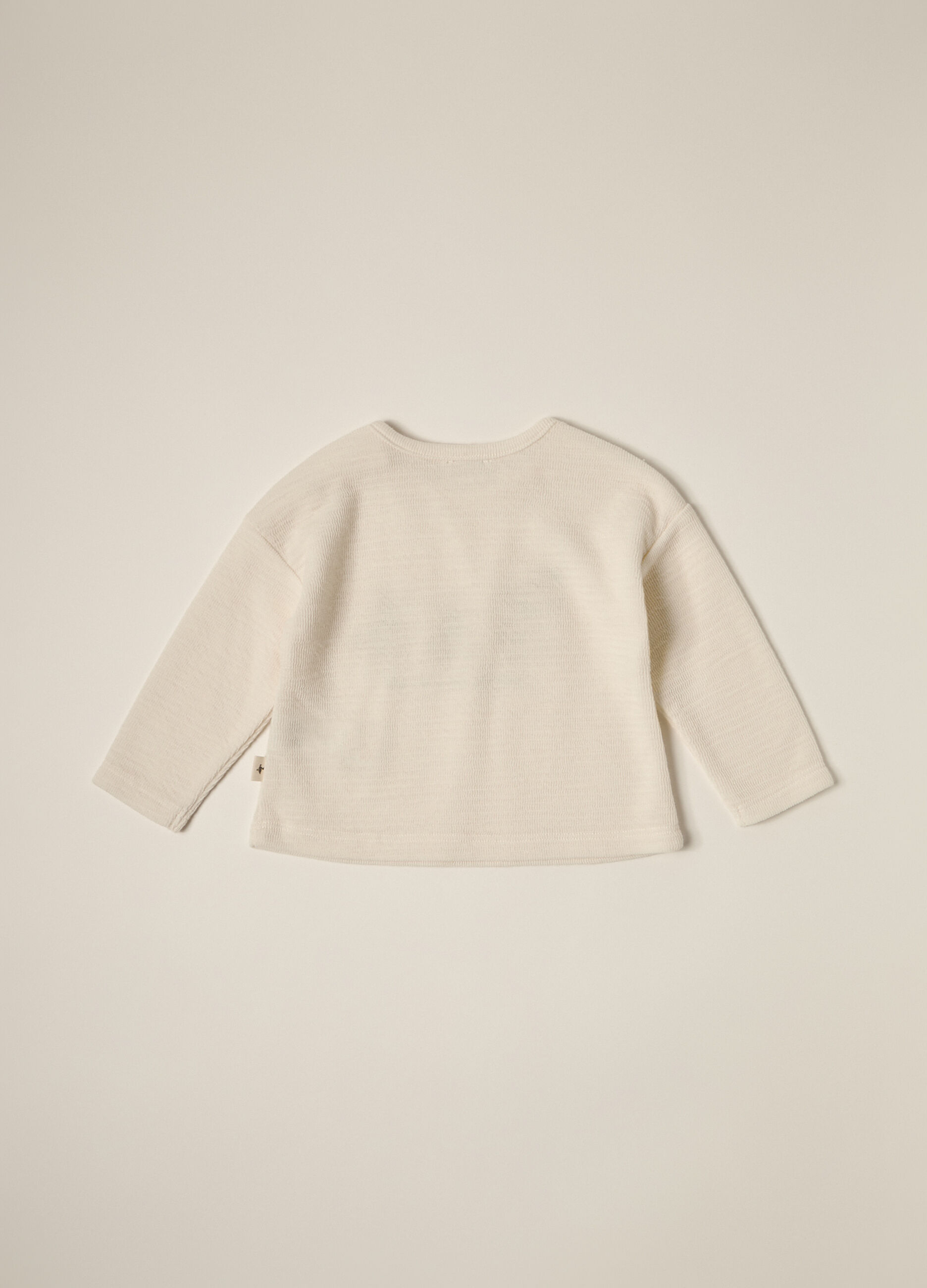 Felpa in french terry di misto cotone IANA neonato_2