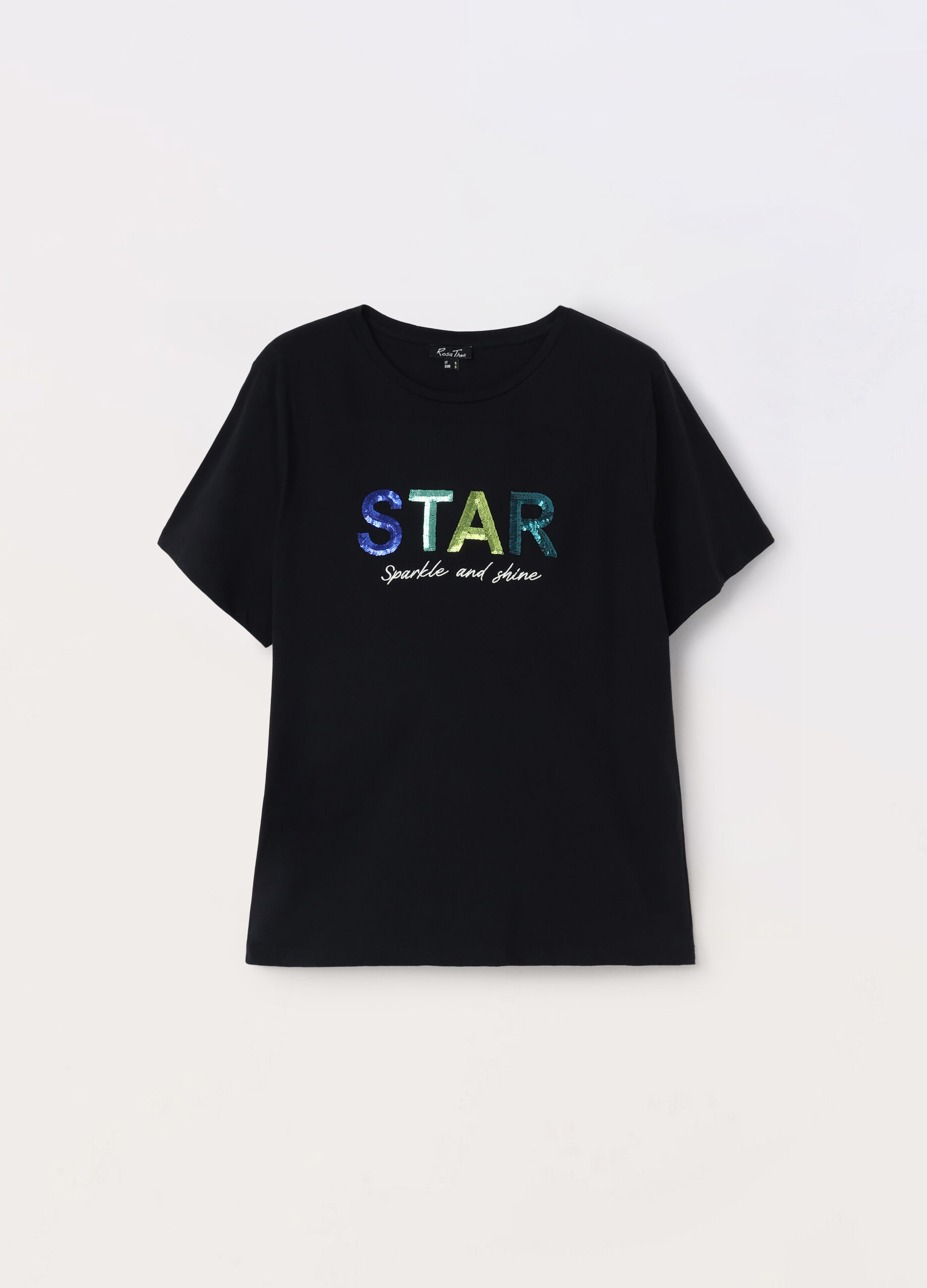T-shirt in jersey di puro cotone donna_0