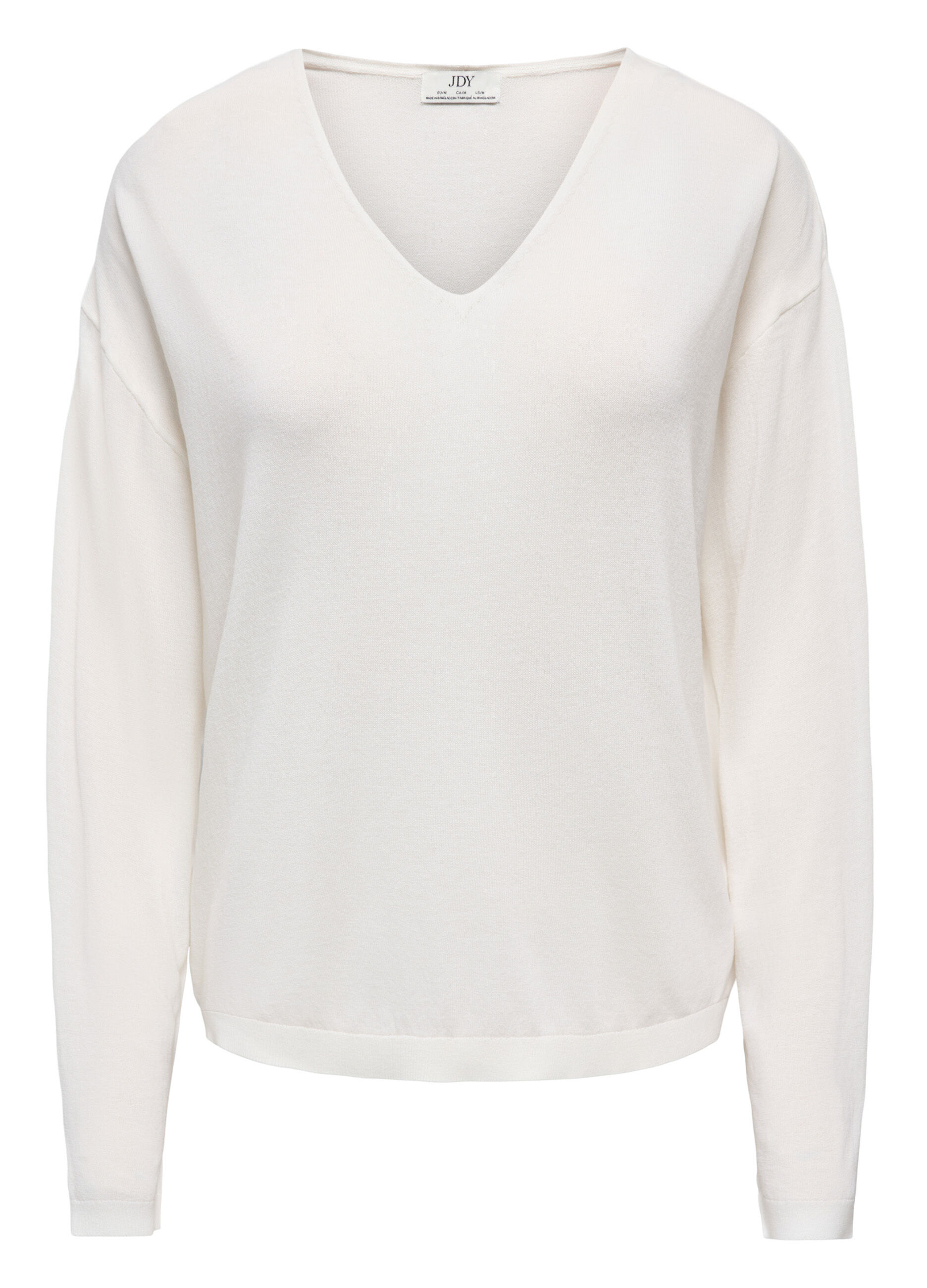 Pullover in maglia con scollo a V_0