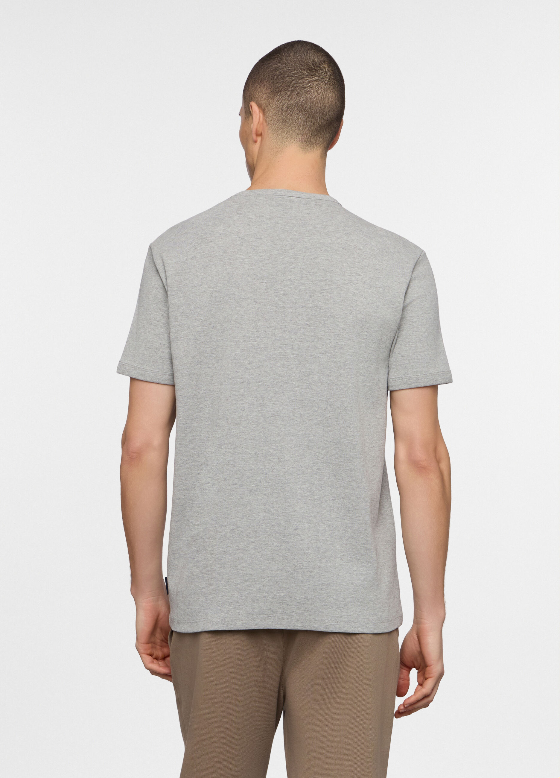 T-shirt girocollo in cotone uomo_1