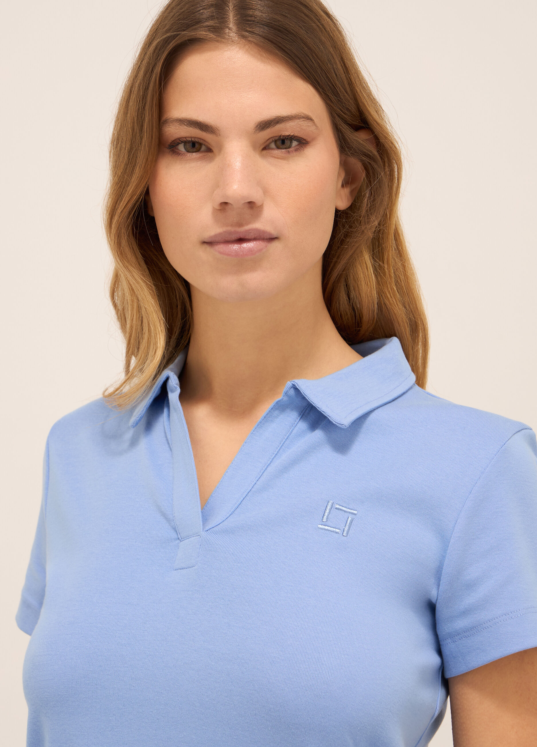 Polo in cotone stretch donna_2