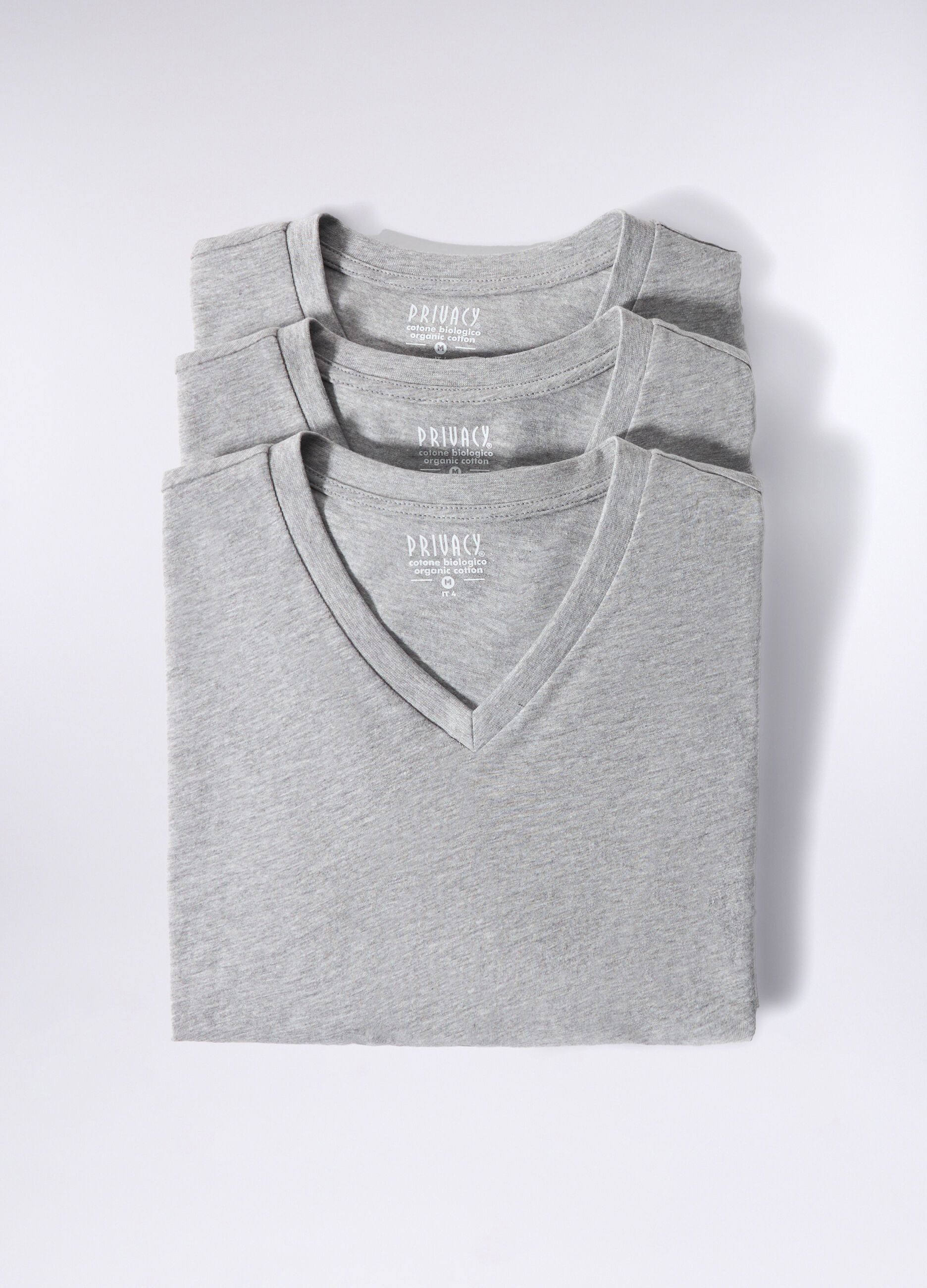 3 pack T-shirt intima scollo a V uomo_0
