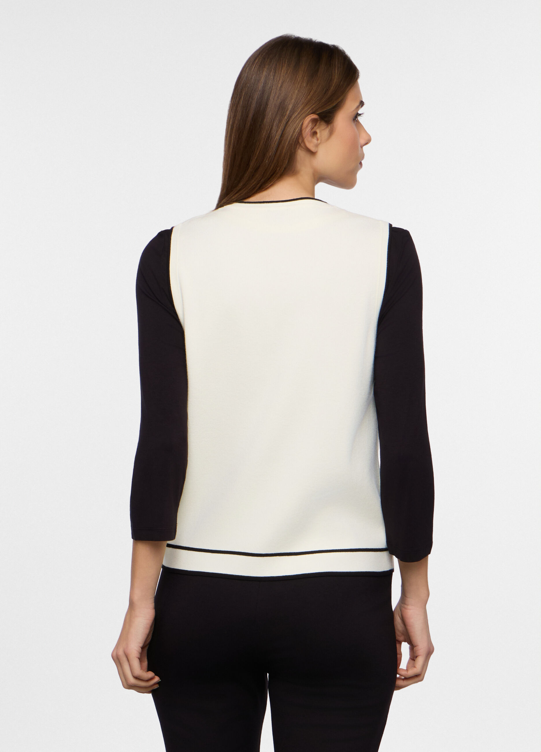 Gilet girocollo donna_1