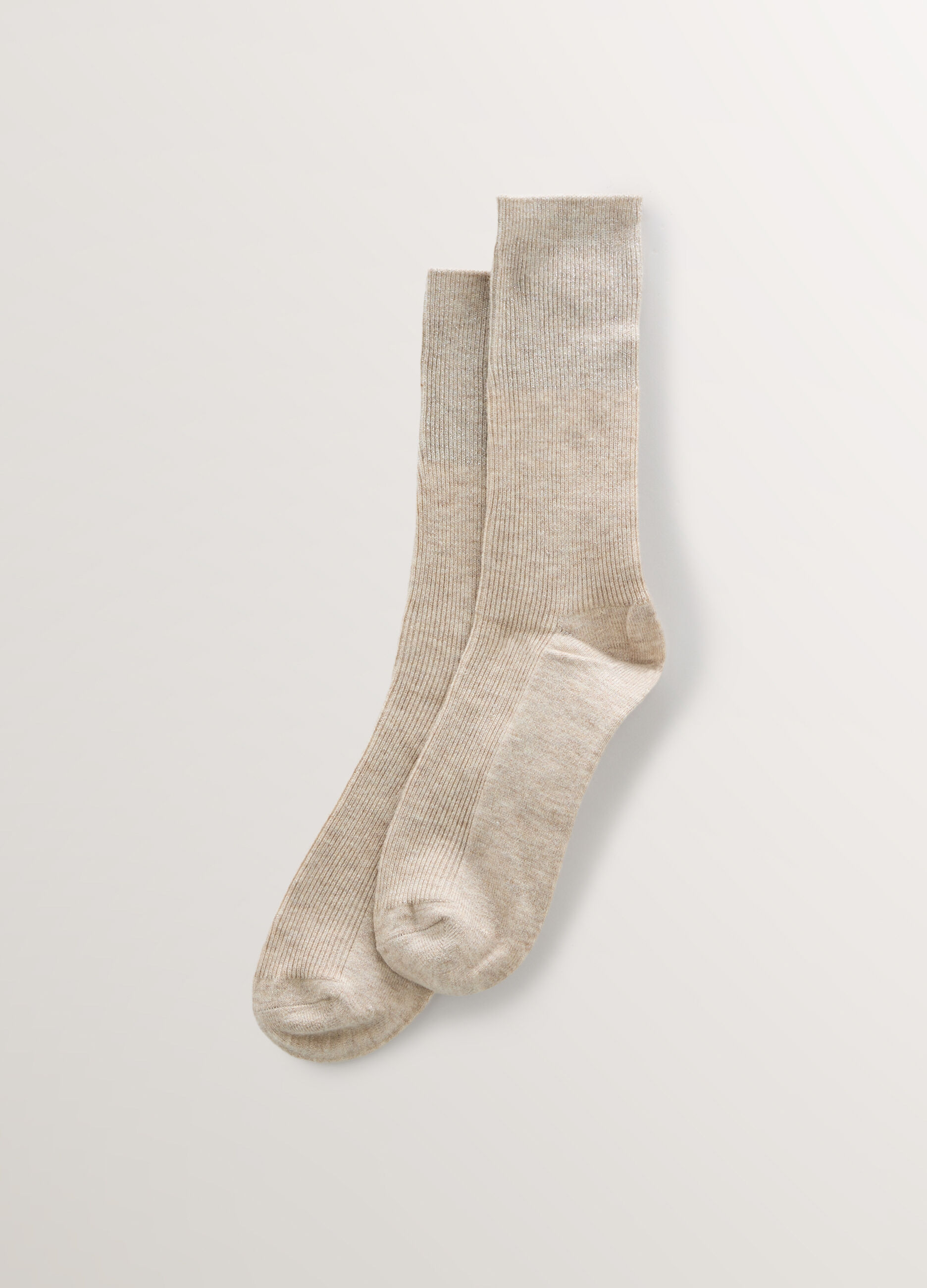 Calze midi misto lana con filo lurex donna_0