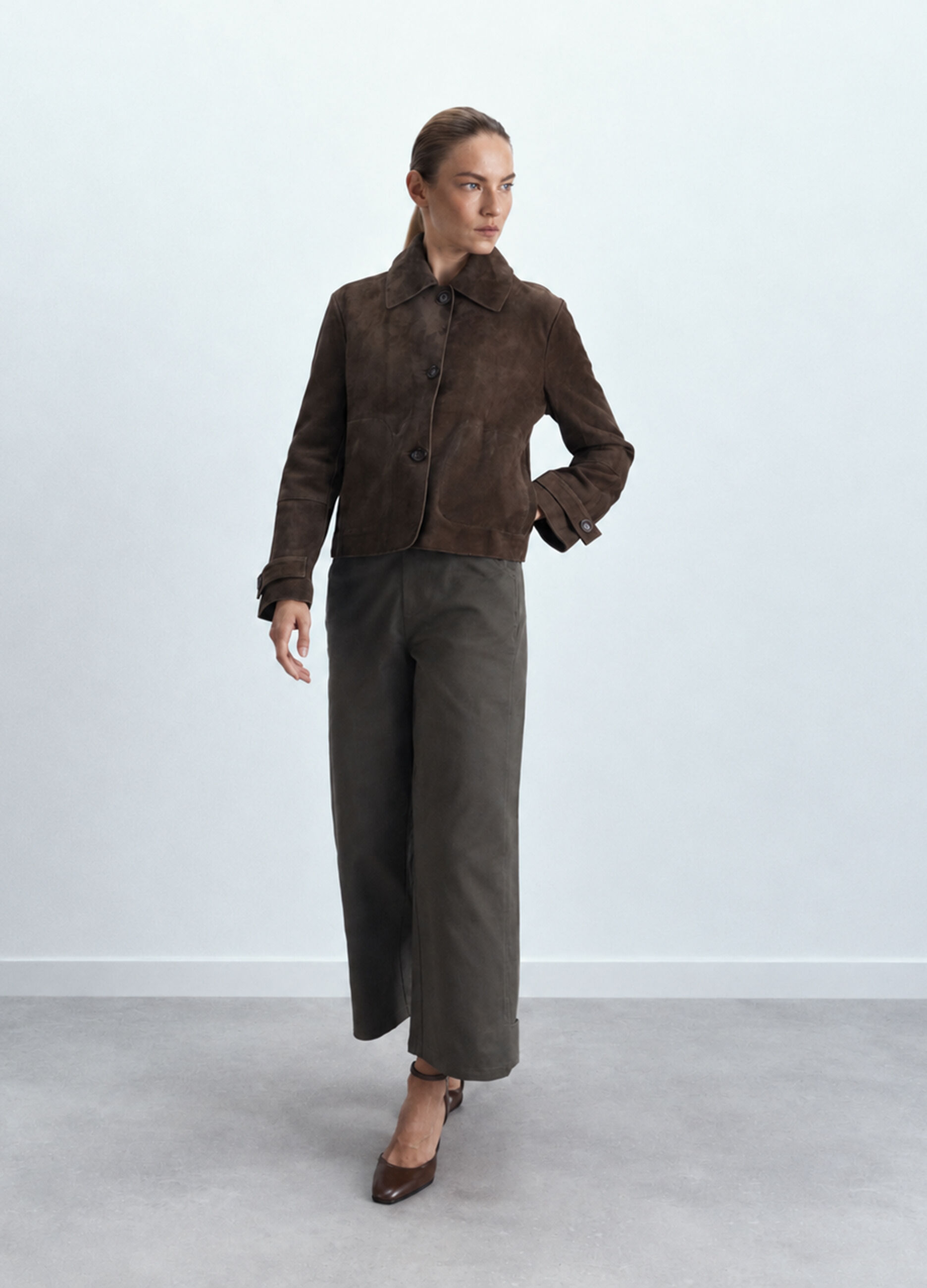 Trench in pura pelle di capra donna_0