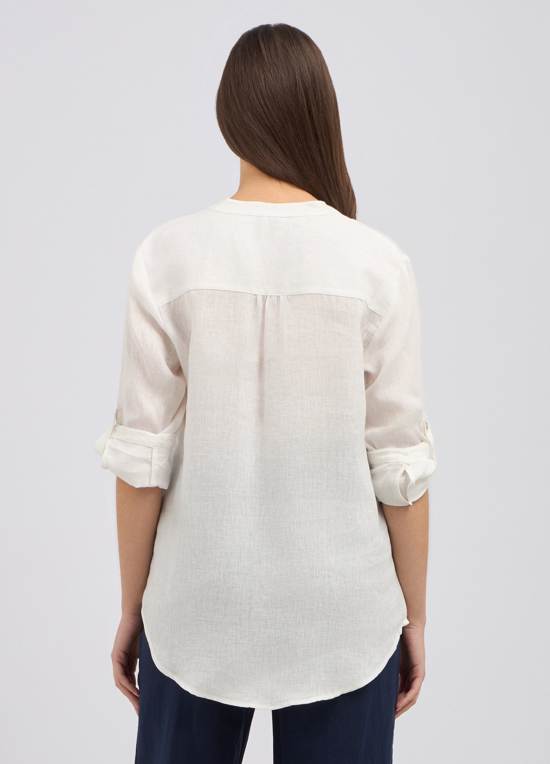 Camicia in puro lino donna_1