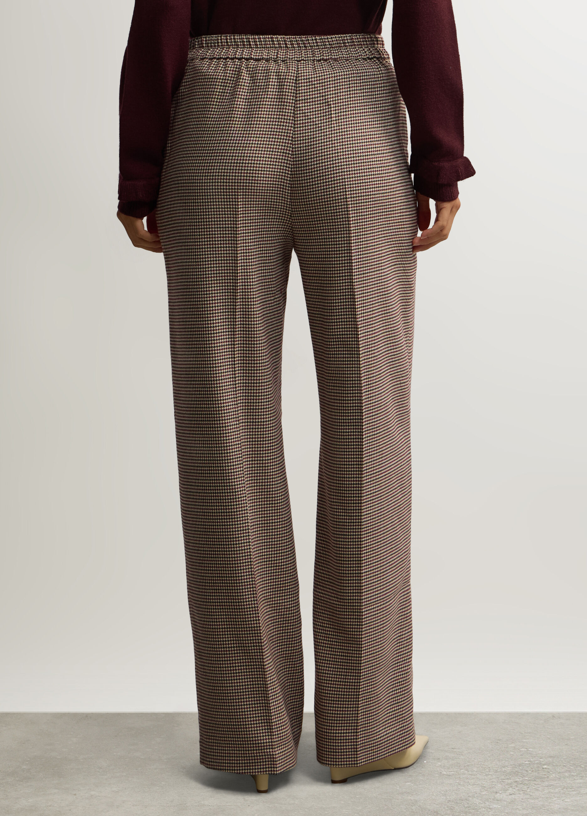 Pantaloni Straight Fit misto viscosa stretch donna_2