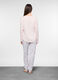 Set pigiama lungo in jersey di cotone misto viscosa donna_1