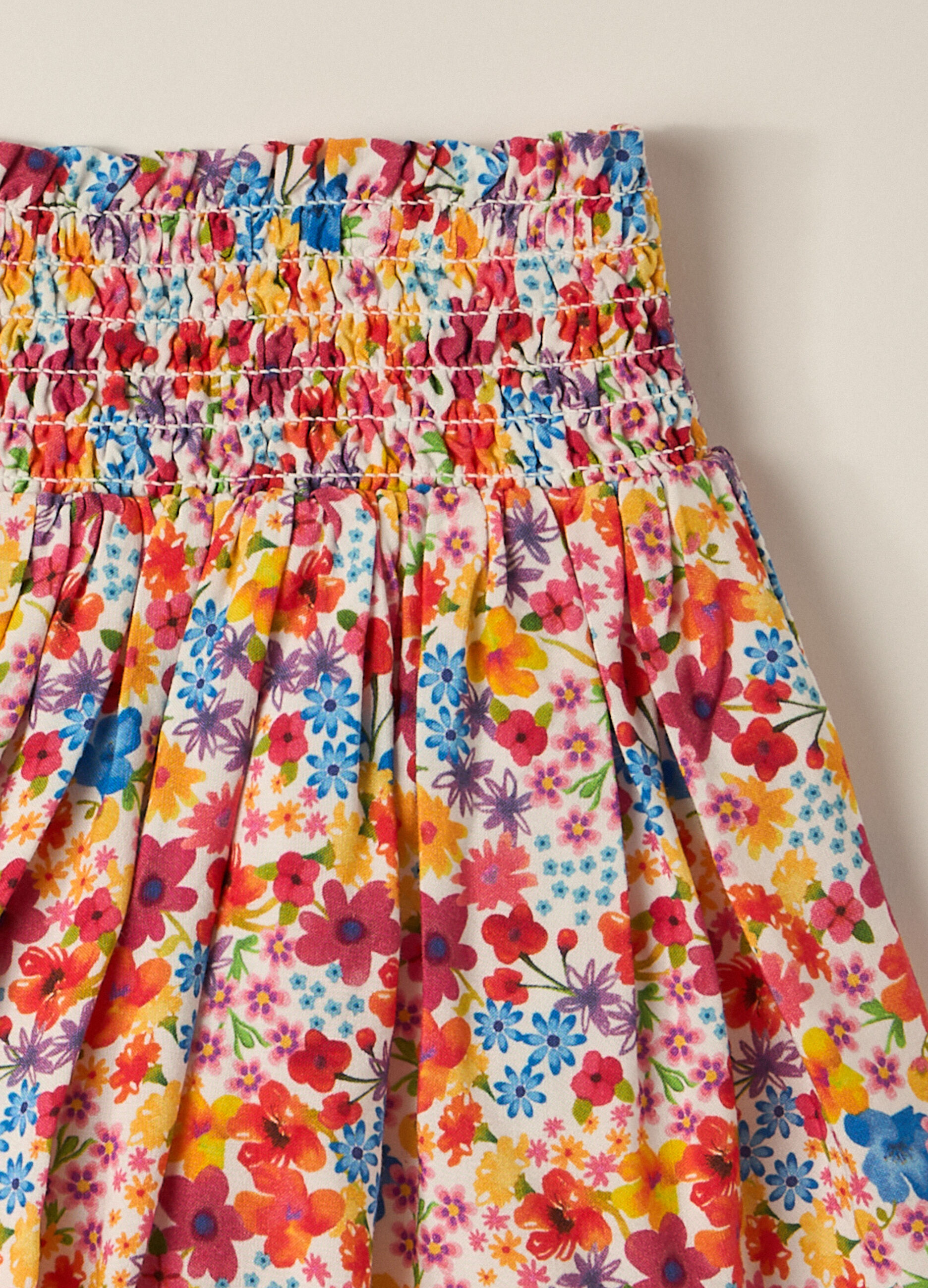 Gonna in viscosa a fiori IANA neonata_1