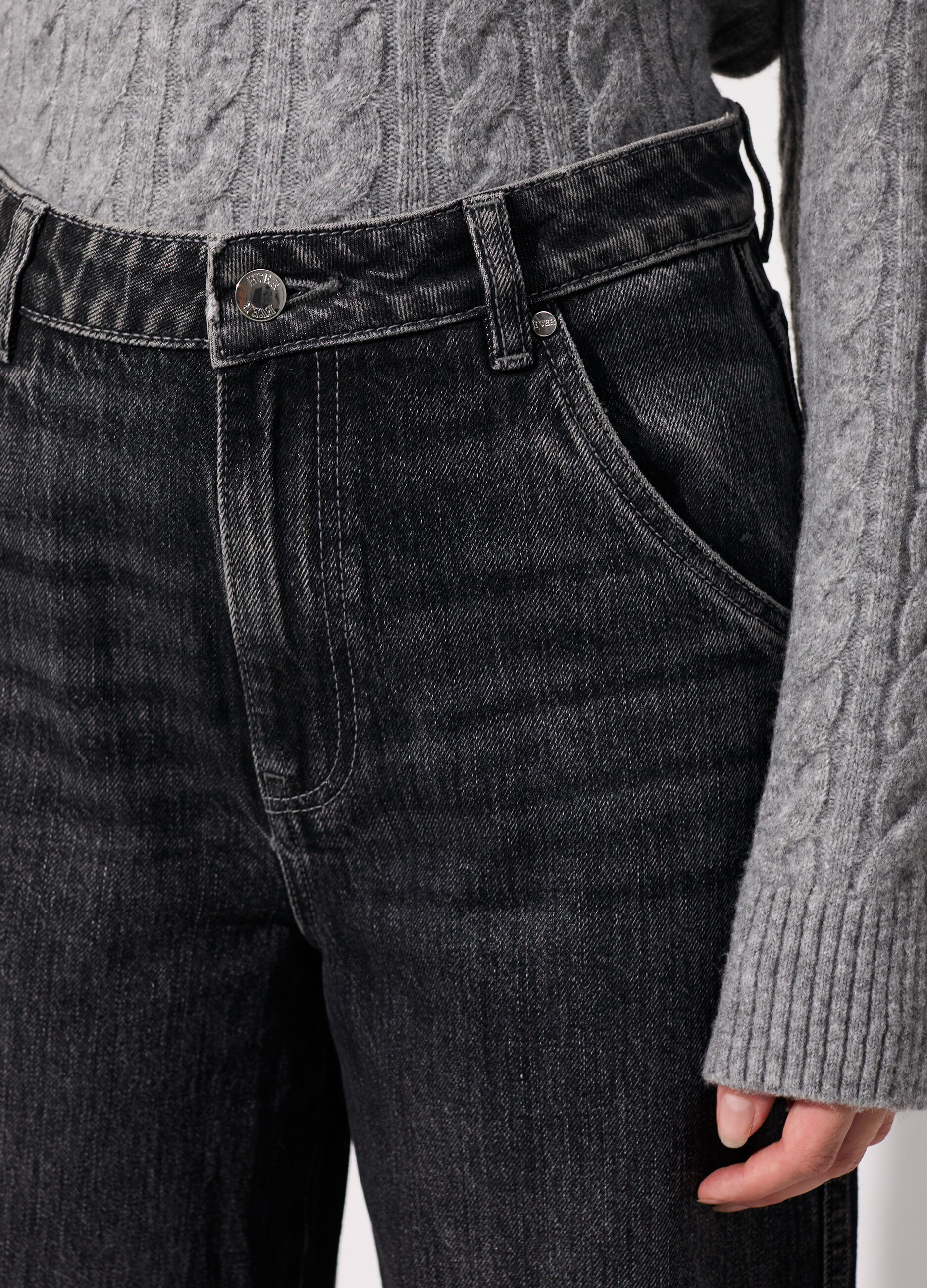 Denim wide leg in cotone misto lyocell donna_3