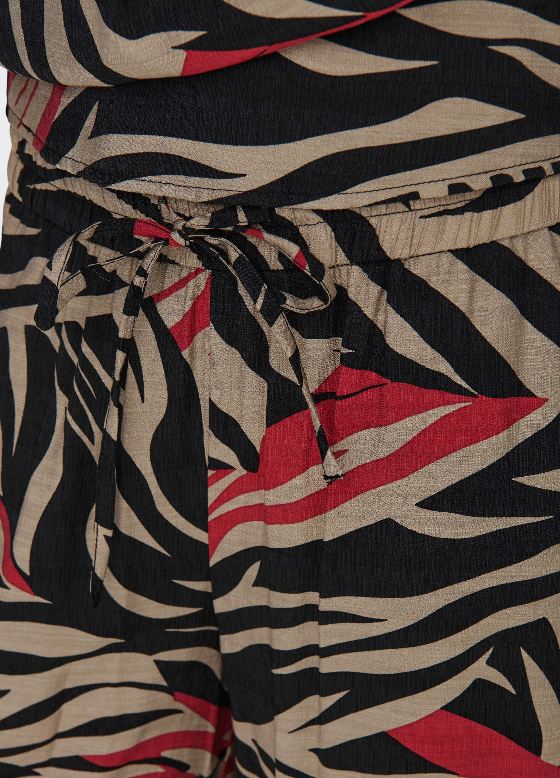 Pantaloni palazzo con stampa donna_4