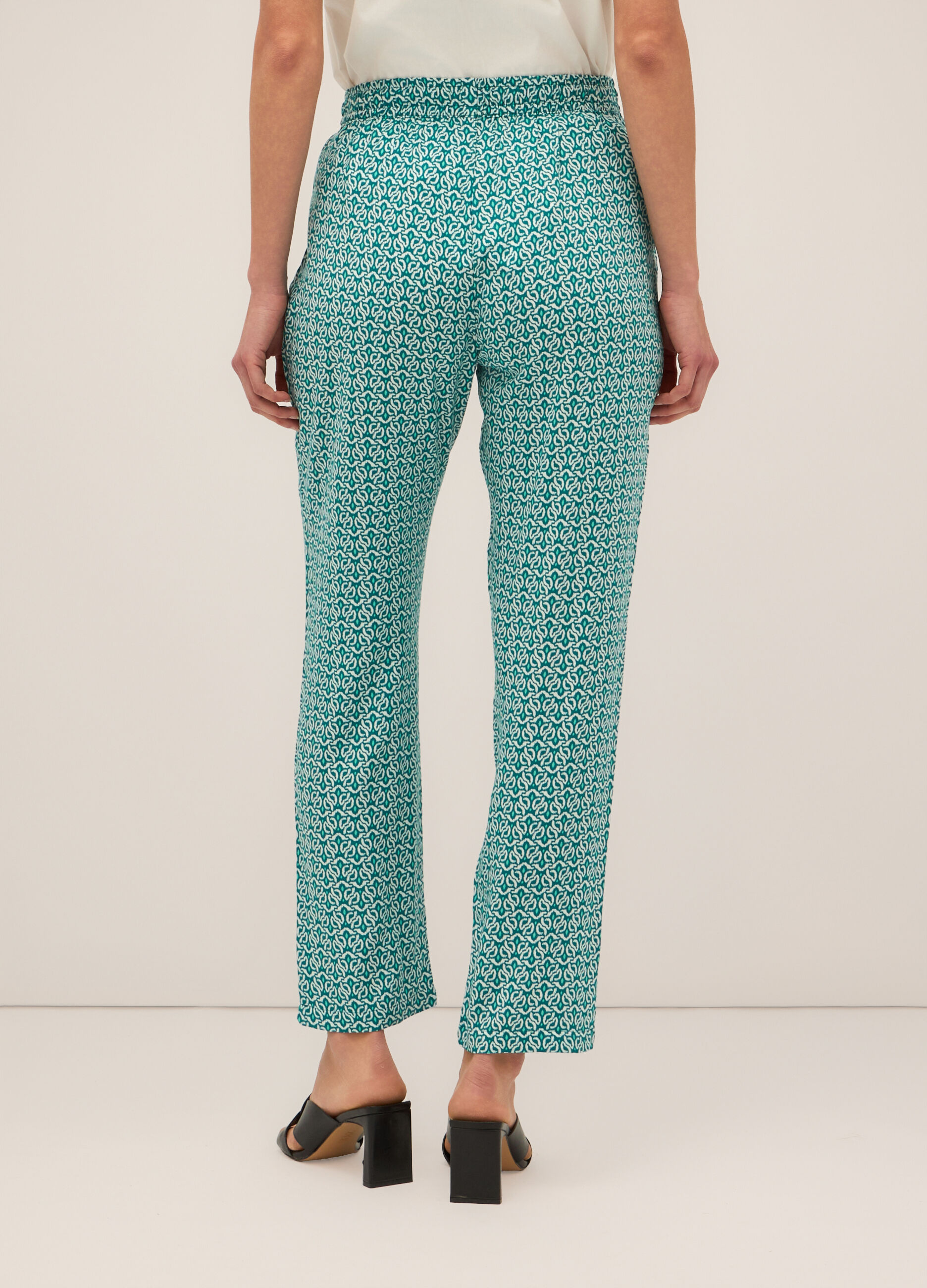 Pantaloni in pura viscosa donna_1