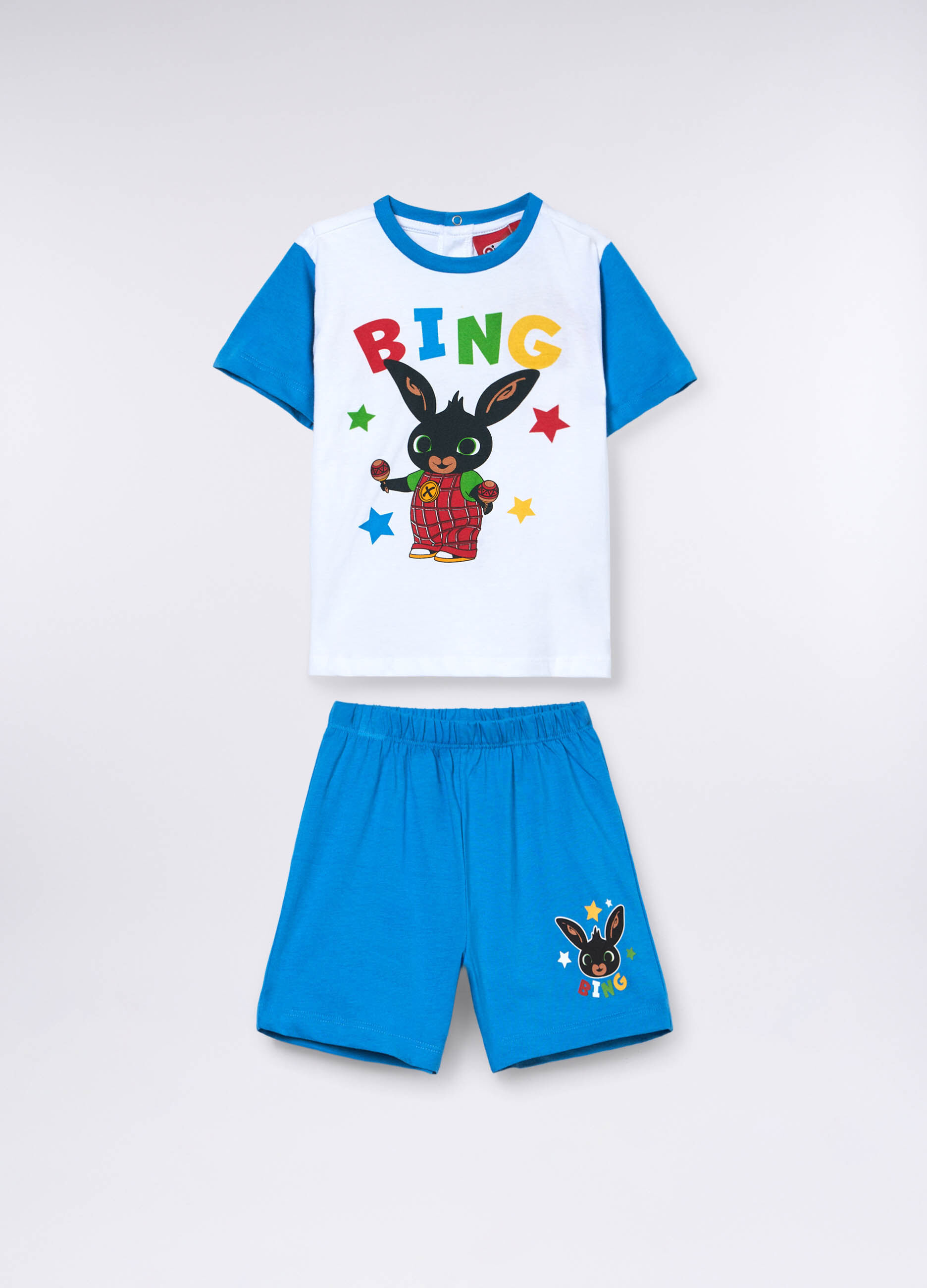 Set pigiama corto Sonic in jersey di puro cotone _0