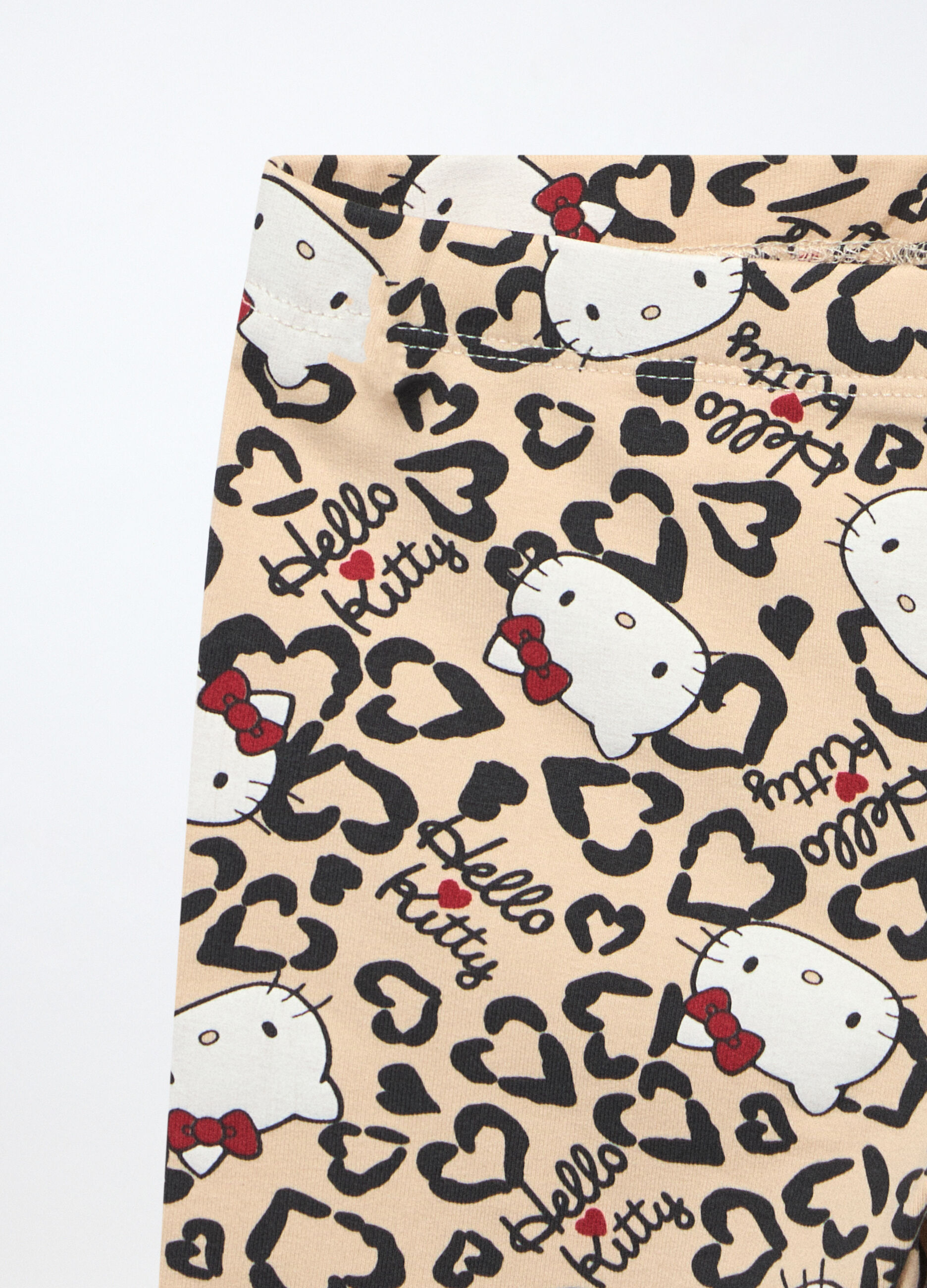 Leggings in french terry Hello Kitty di cotone stretch neonata_2