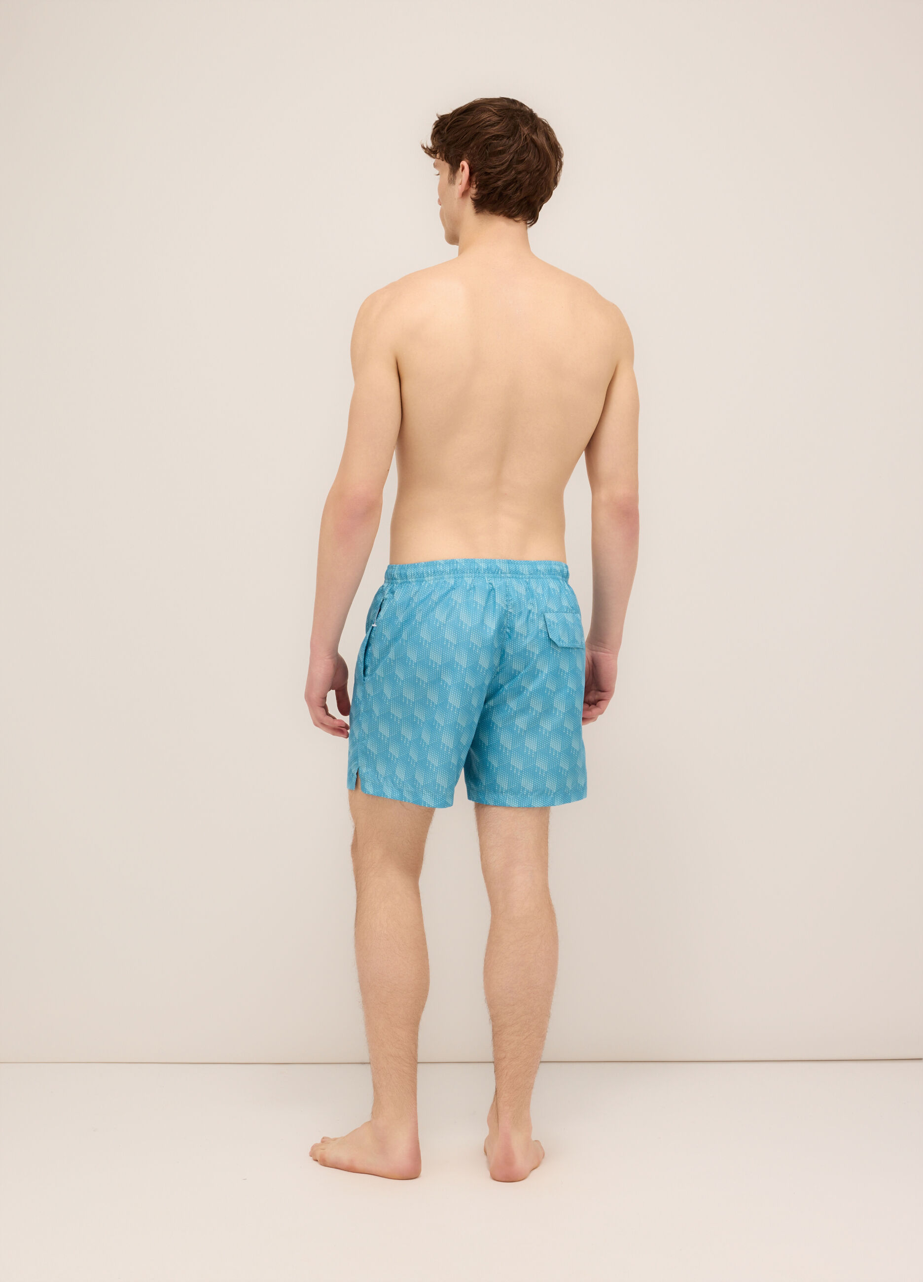 Boxer mare con stampa uomo_1