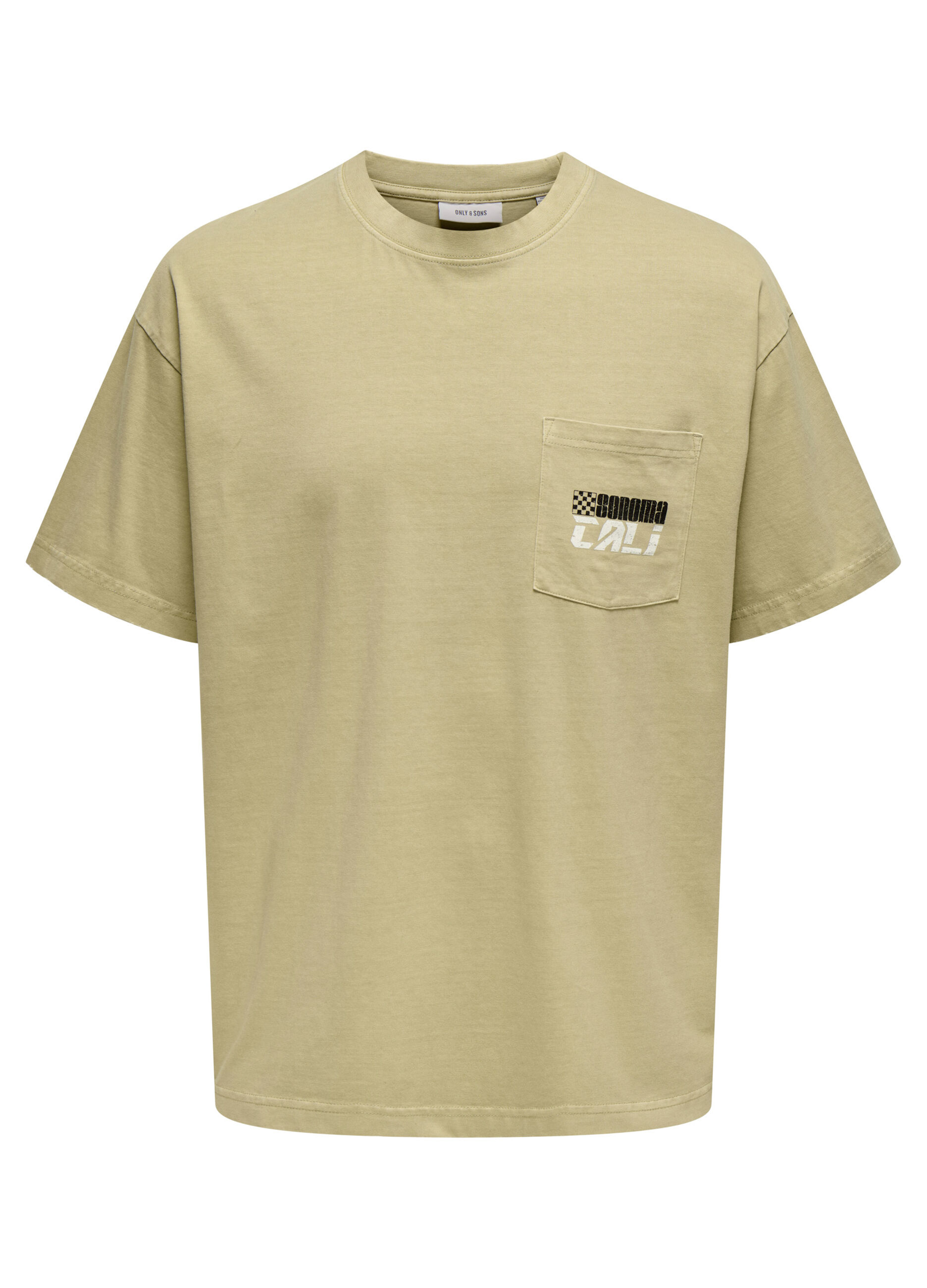 T-shirt oversize con stampa uomo_0