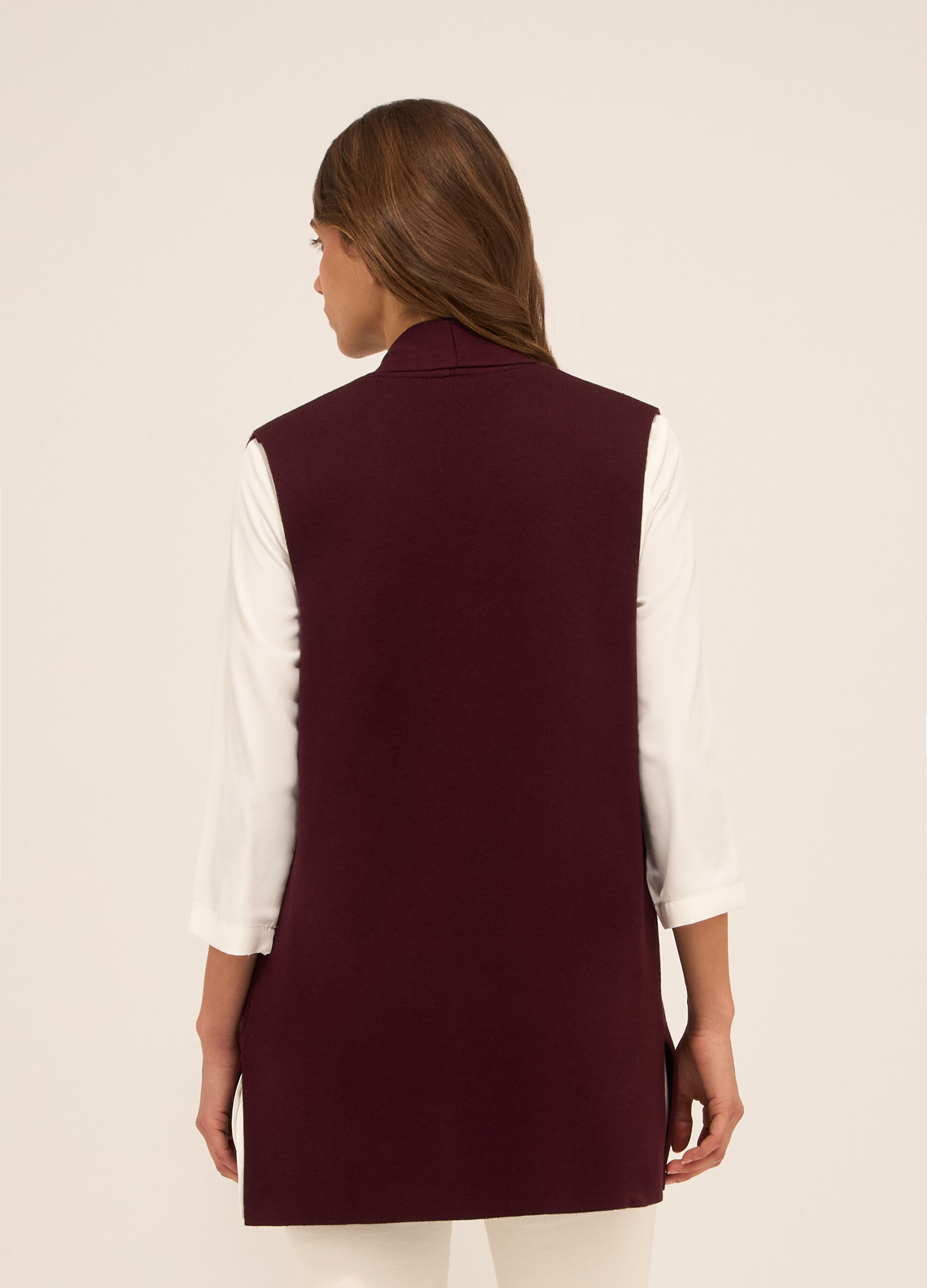 Gilet tricot misto cotone donna_1