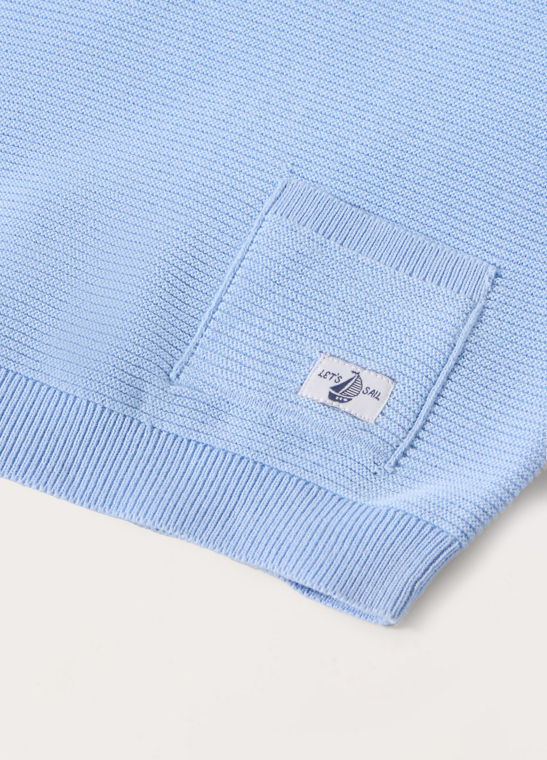 Girocollo tricot in puro cotone neonato