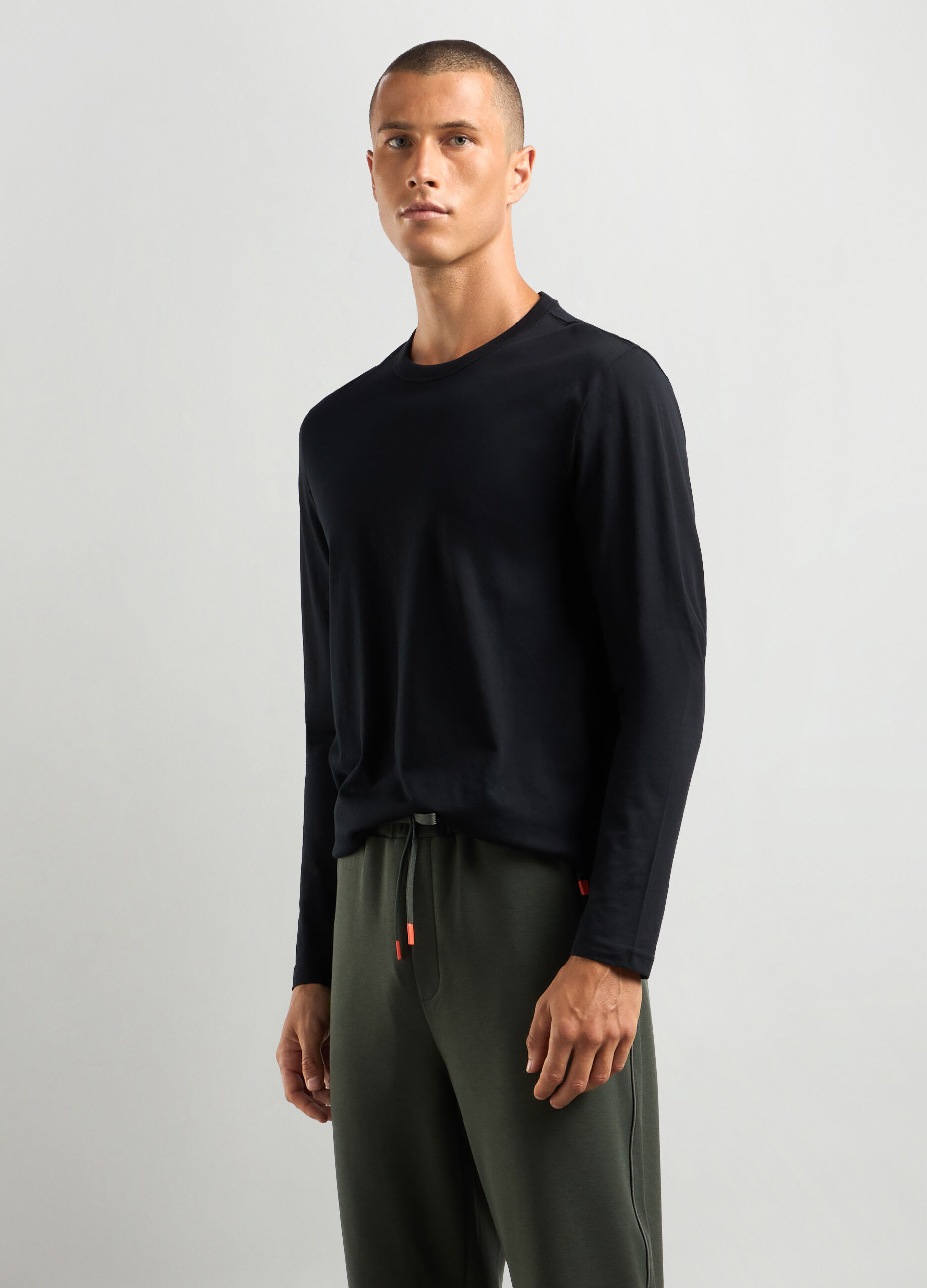 T-shirt girocollo in puro cotone uomo_0