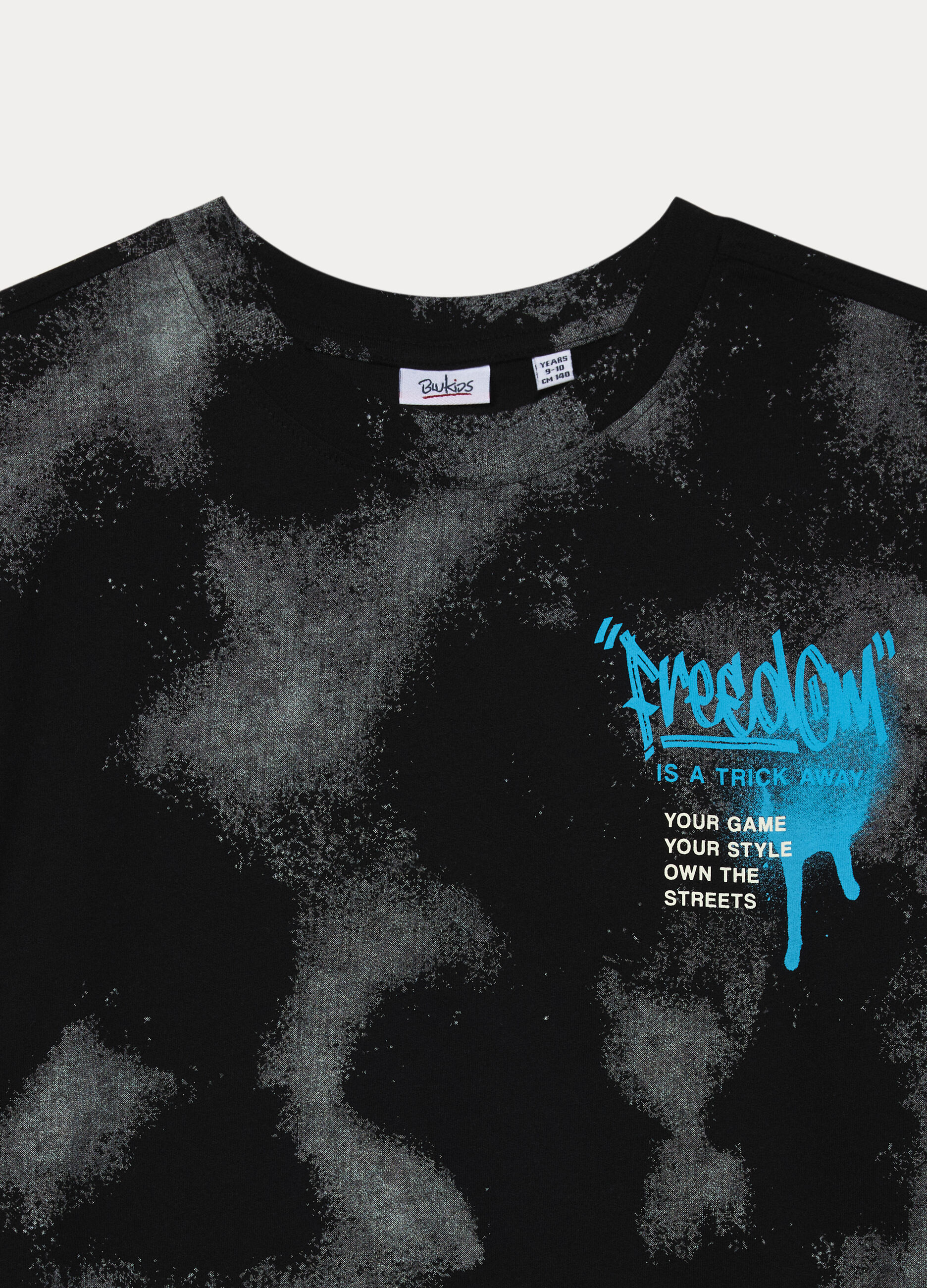 T-shirt con stampa in jersey di puro cotone ragazzo_2