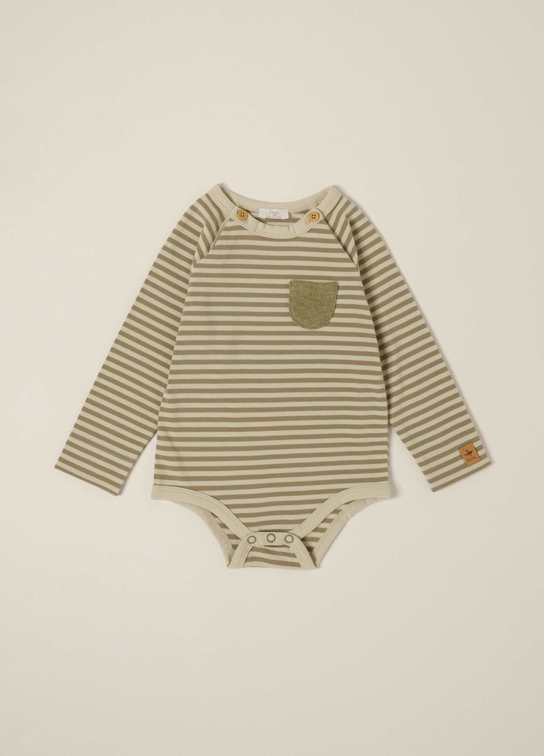 Set verde in misto cotone per neonata_3