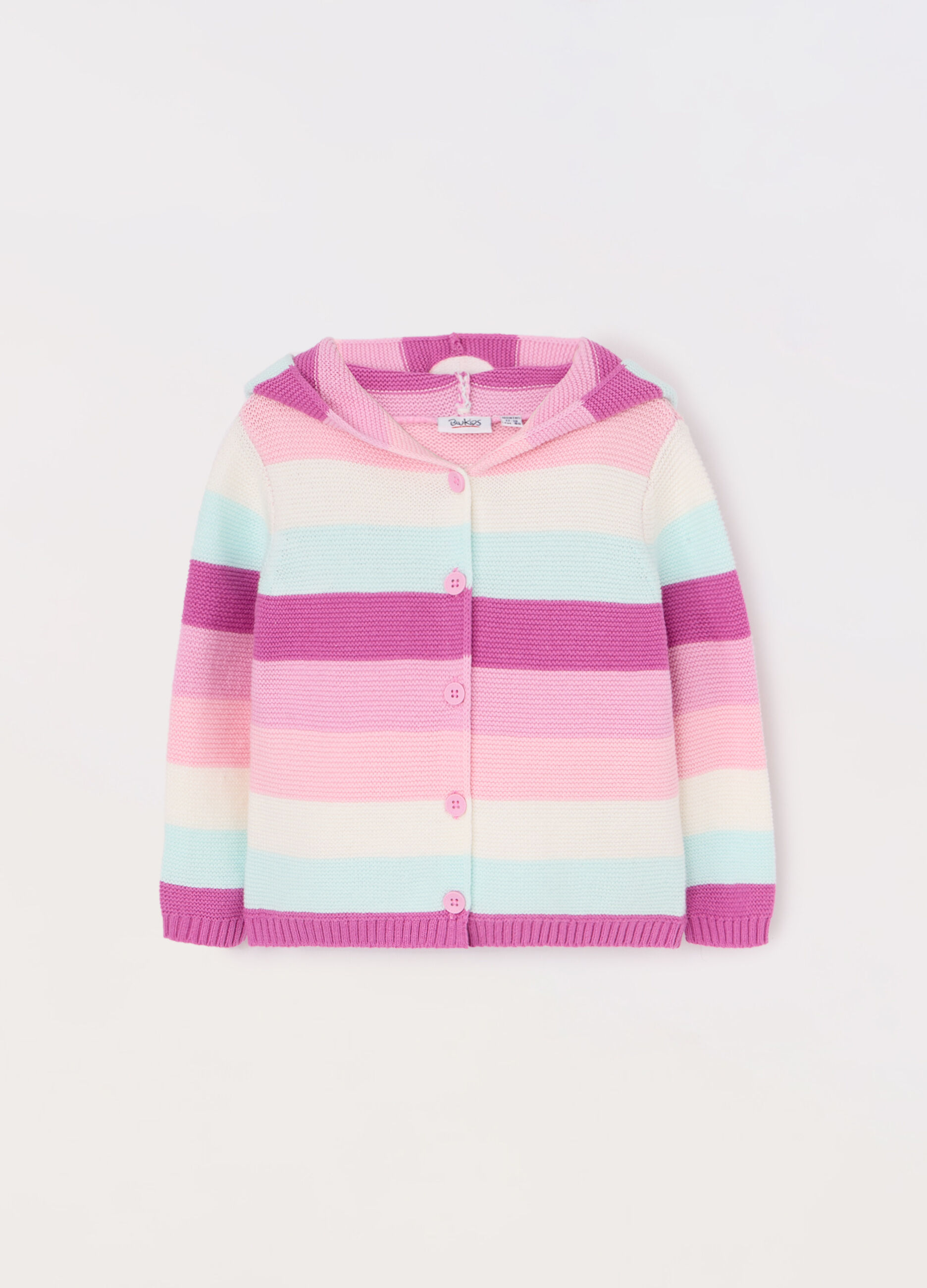 Cardigan tricot in puro cotone neonata