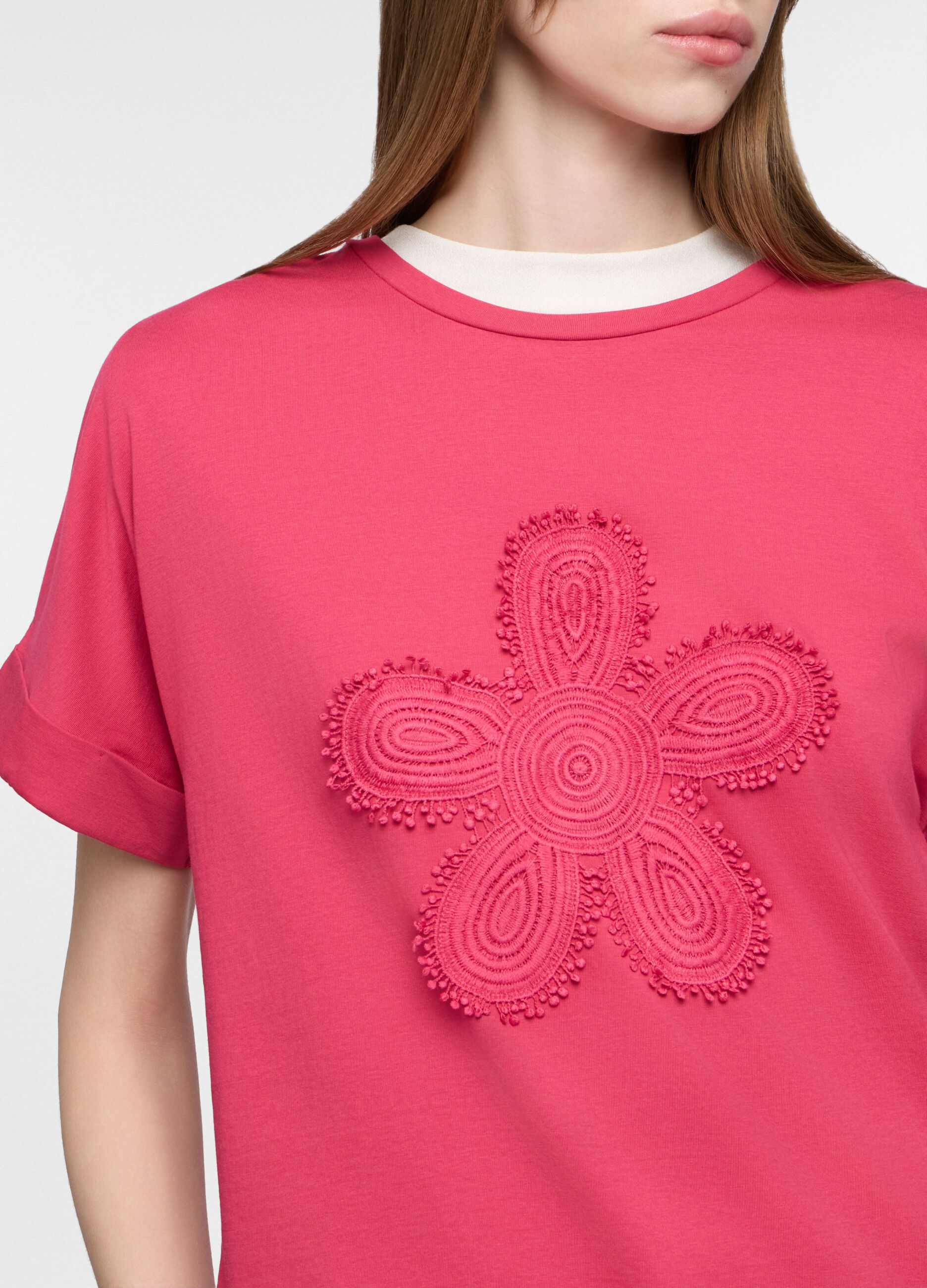 T-shirt girocollo donna_2