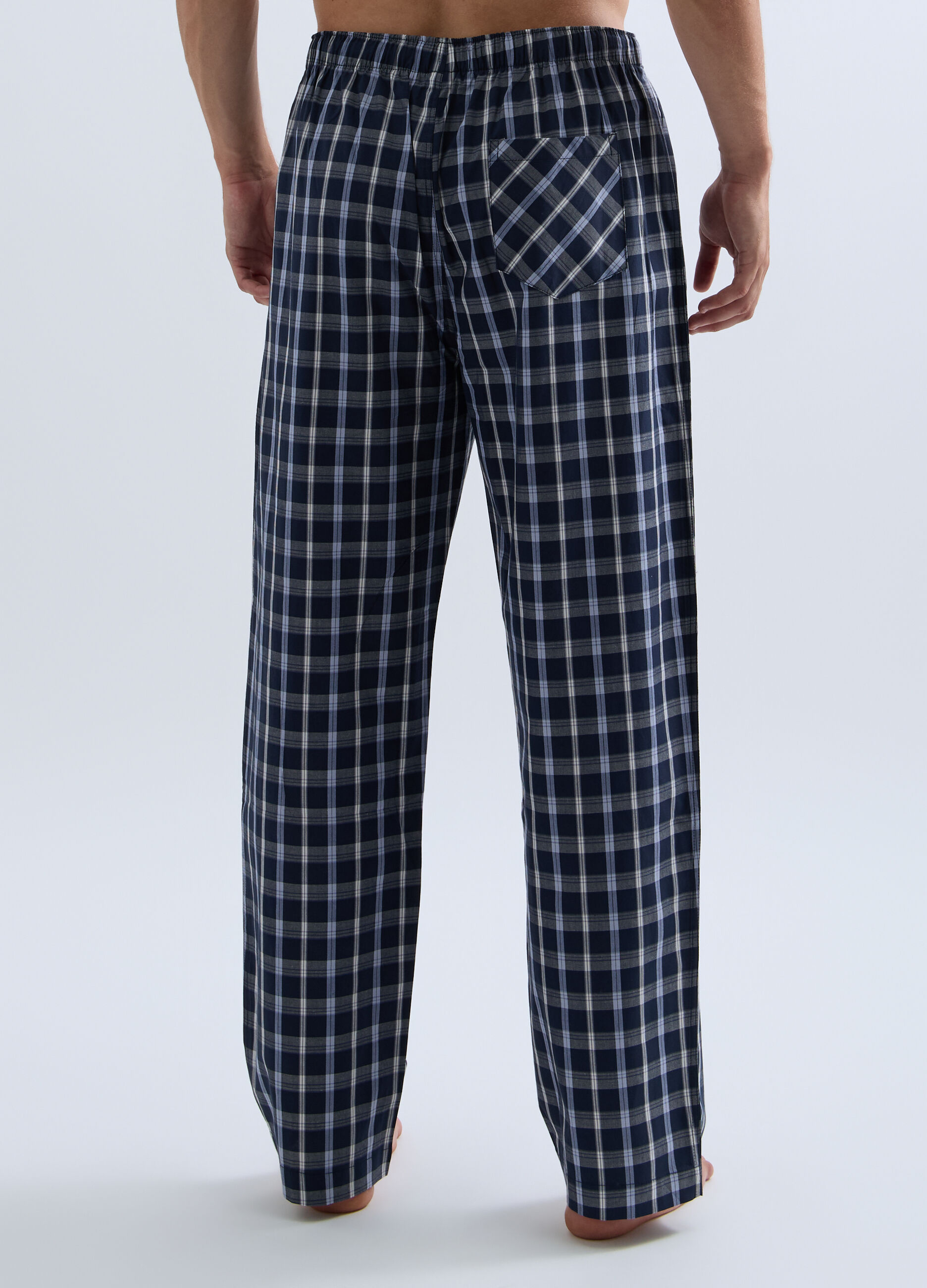 Pantalone pigiama in tela di cotone uomo_1
