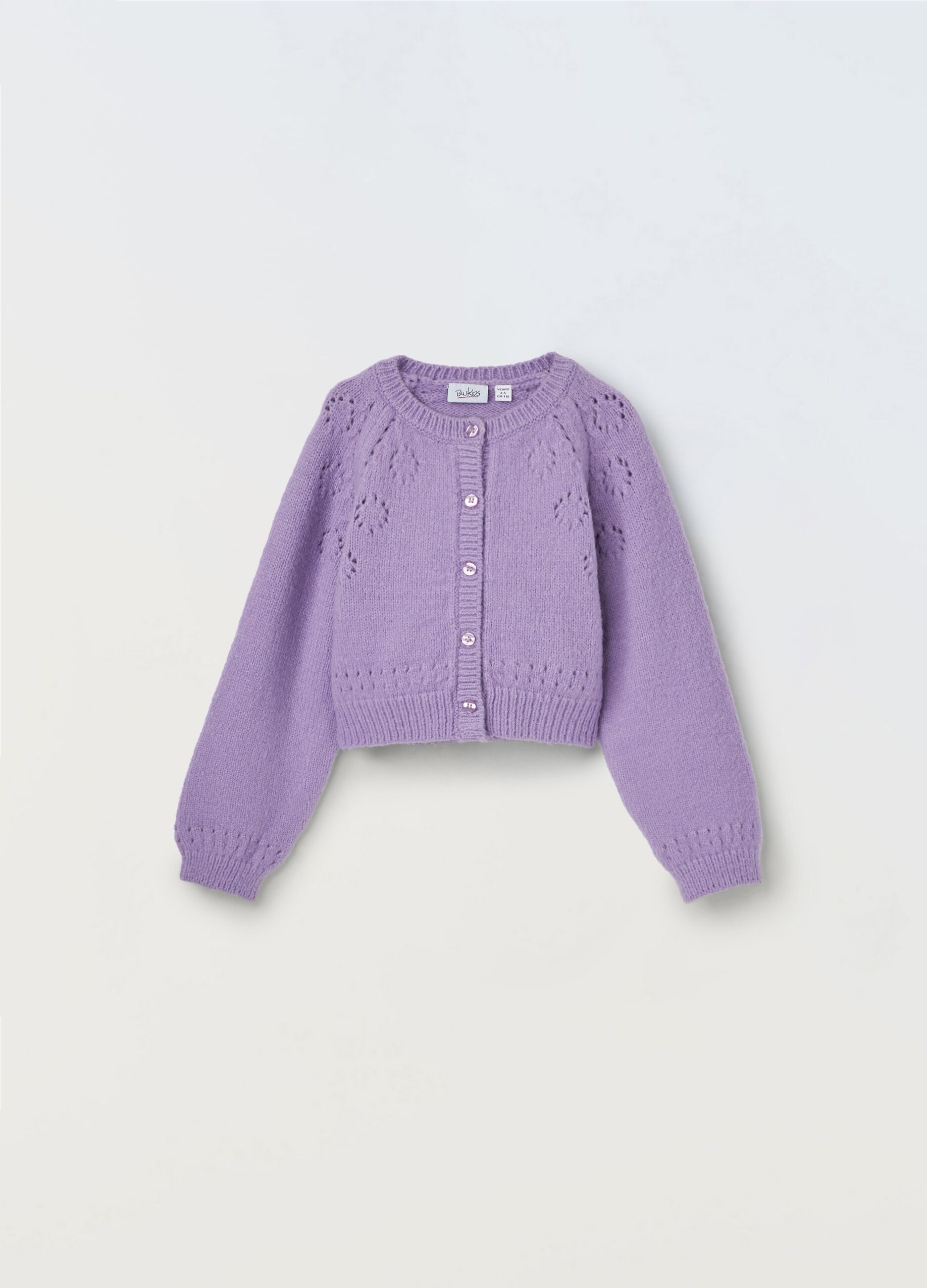 Cardigan misto lana bambina_0