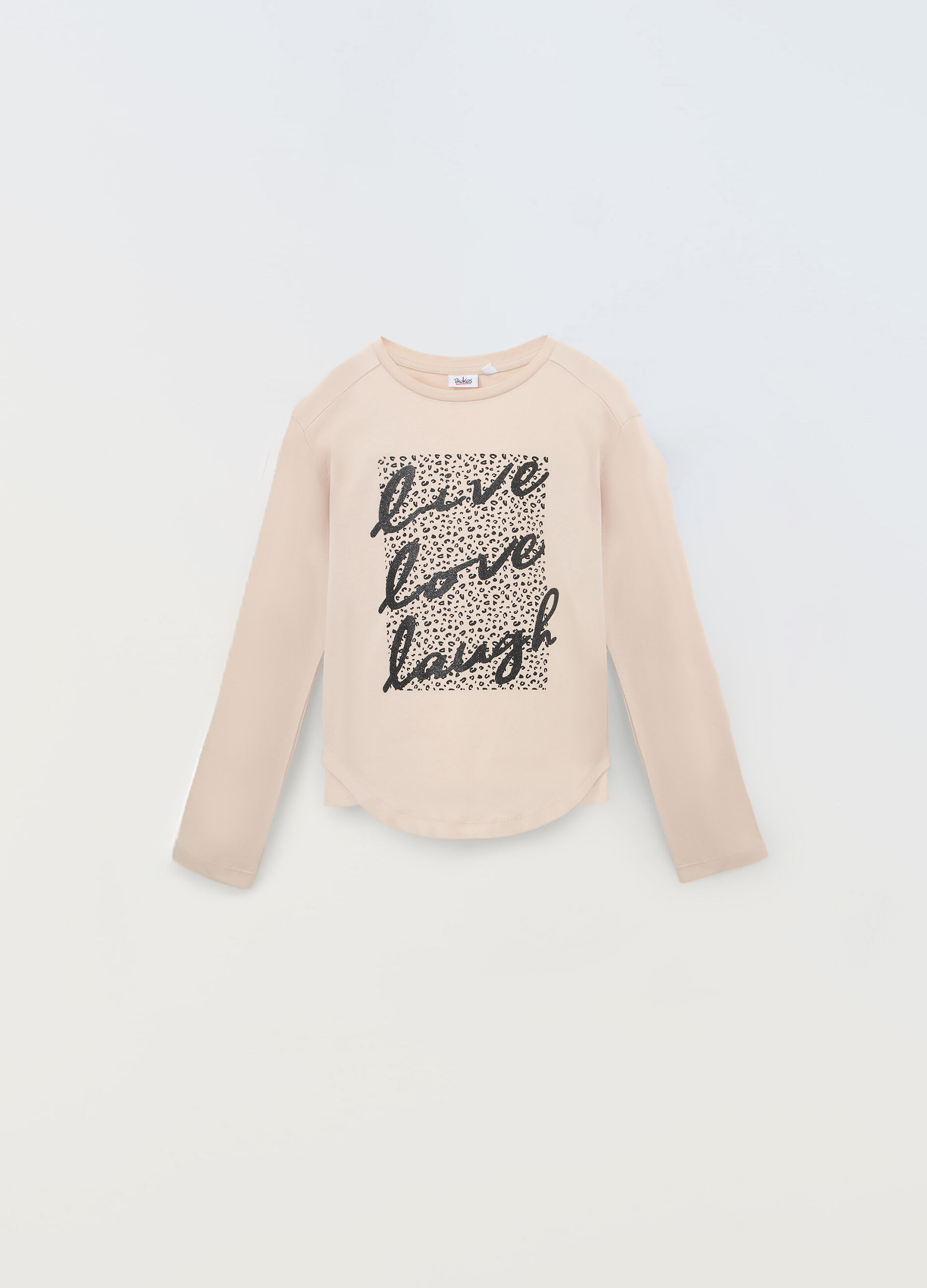 T-shirt in jersey di puro cotone ragazza_0