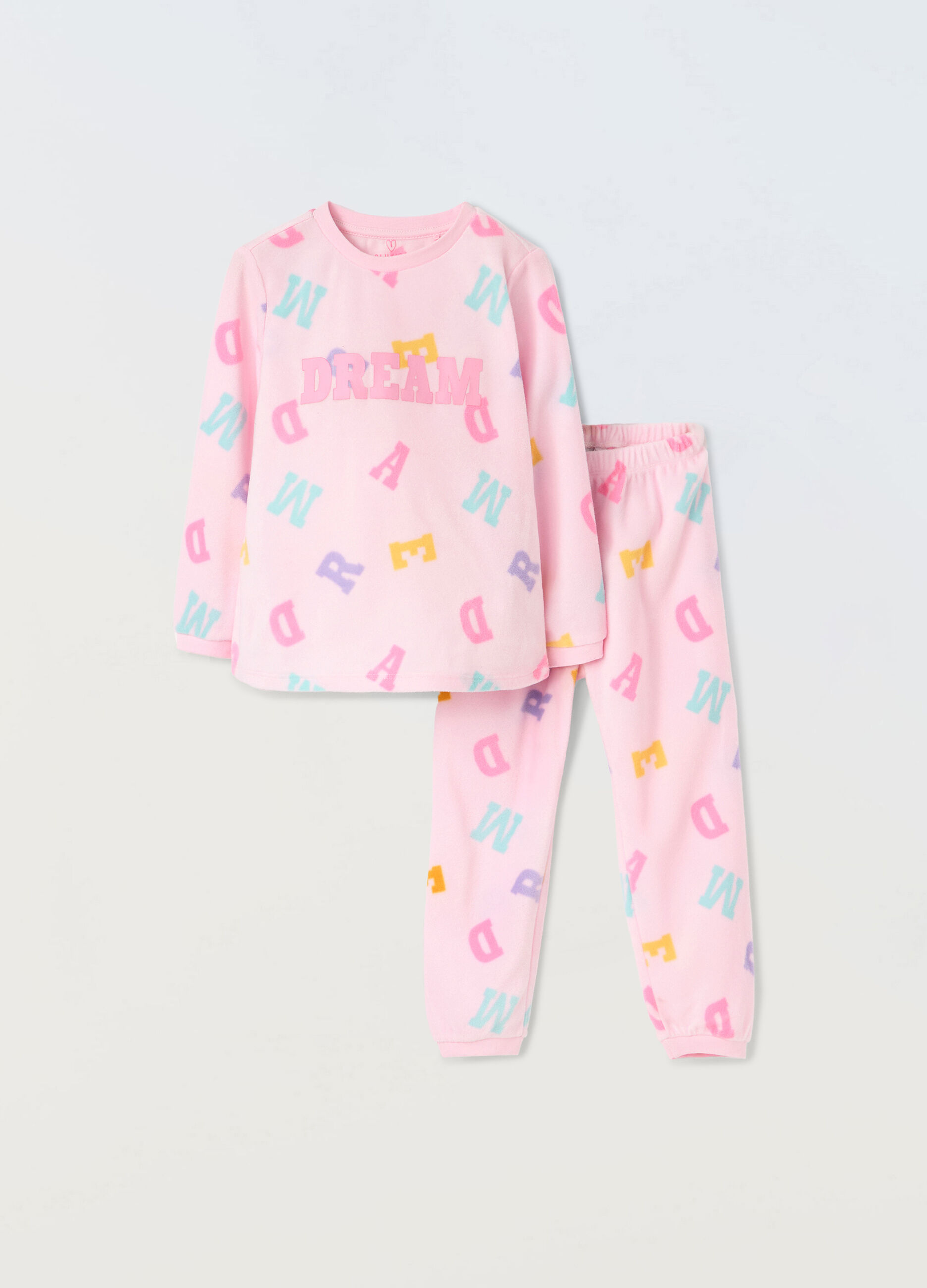 Set pigiama lungo in pile bambina_0