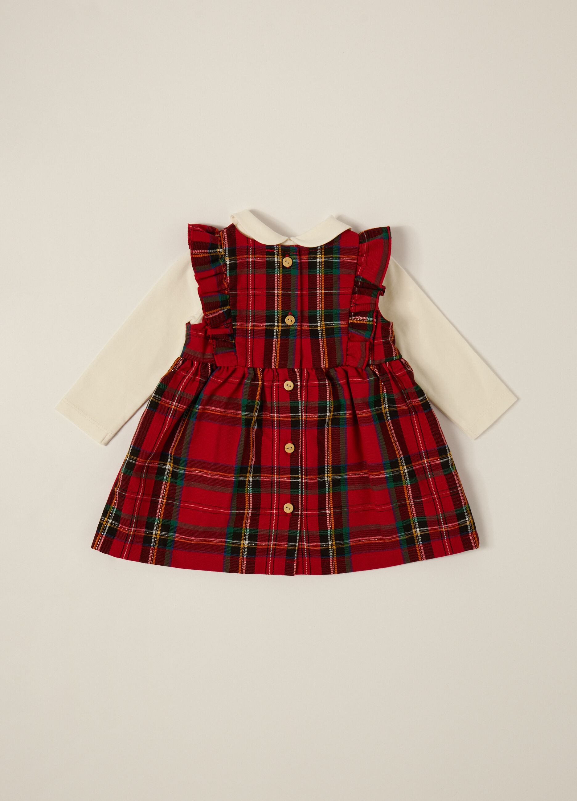 Set rosso e bianco per neonata_1