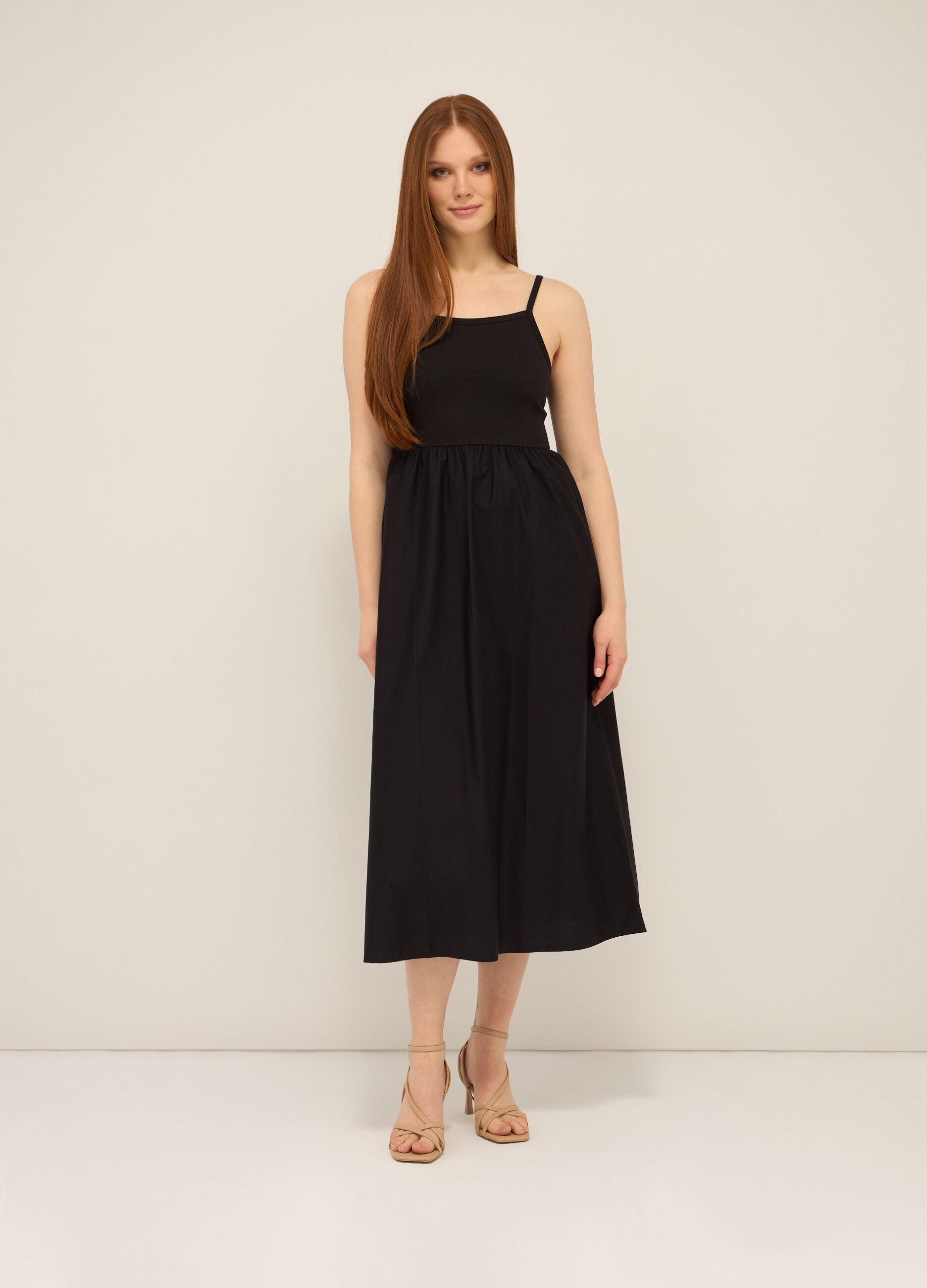 Abito lungo in puro cotone donna_0