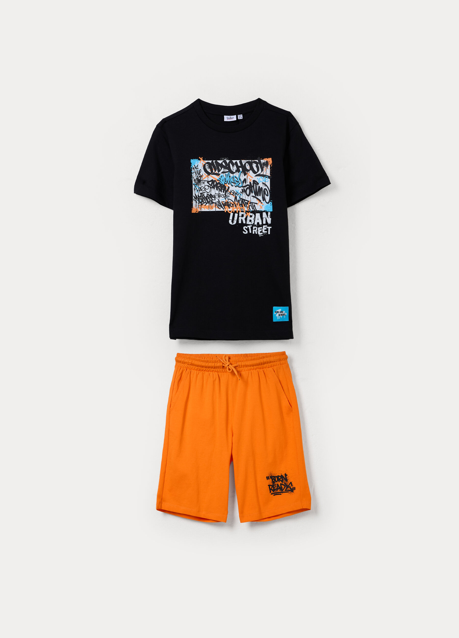 Jogging set in jersey di puro cotone ragazzo_0
