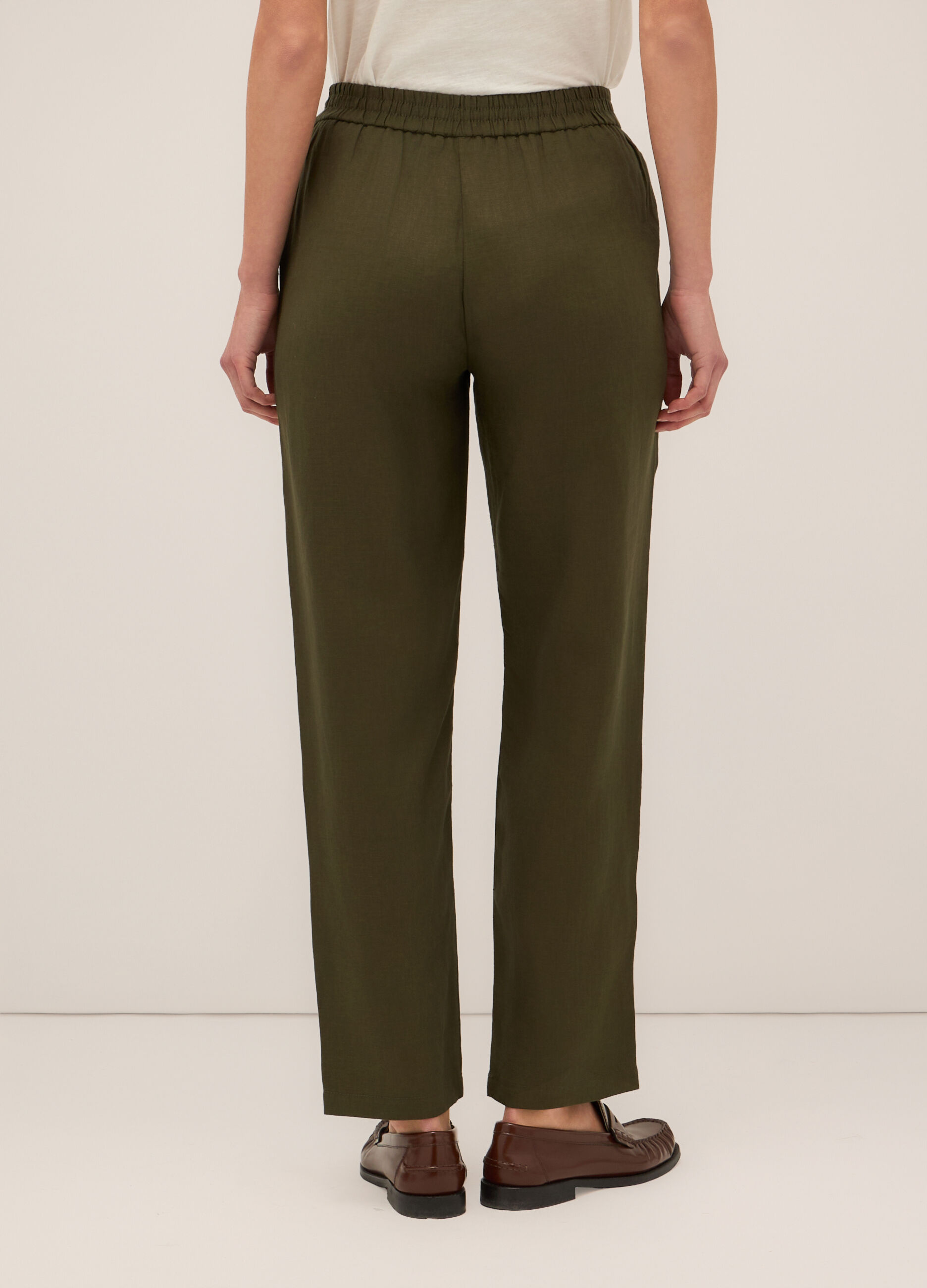 Pantaloni in puro lino donna_1