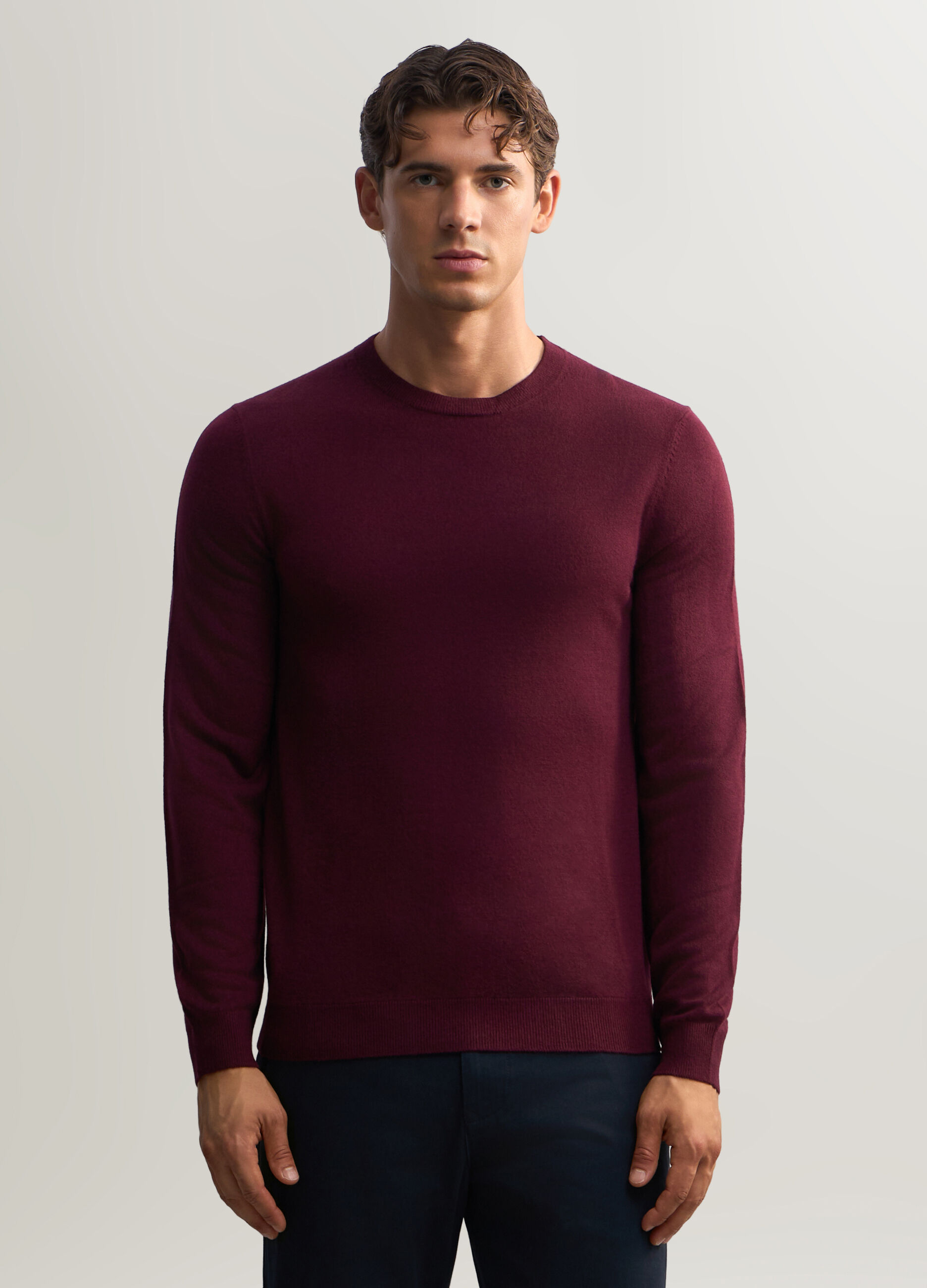 Maglione girocollo slim fit uomo_0