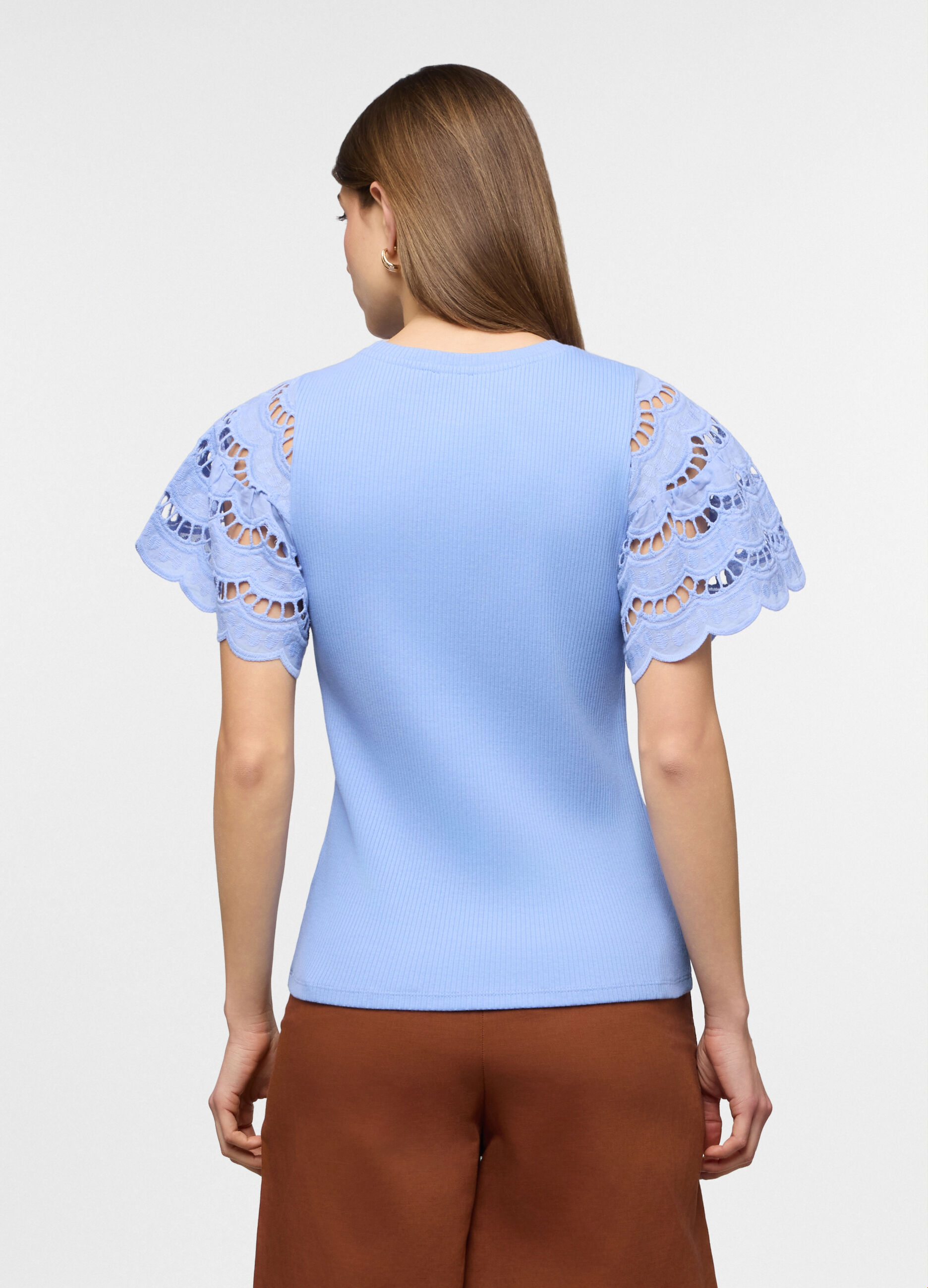 T-shirt girocollo stretch donna_1