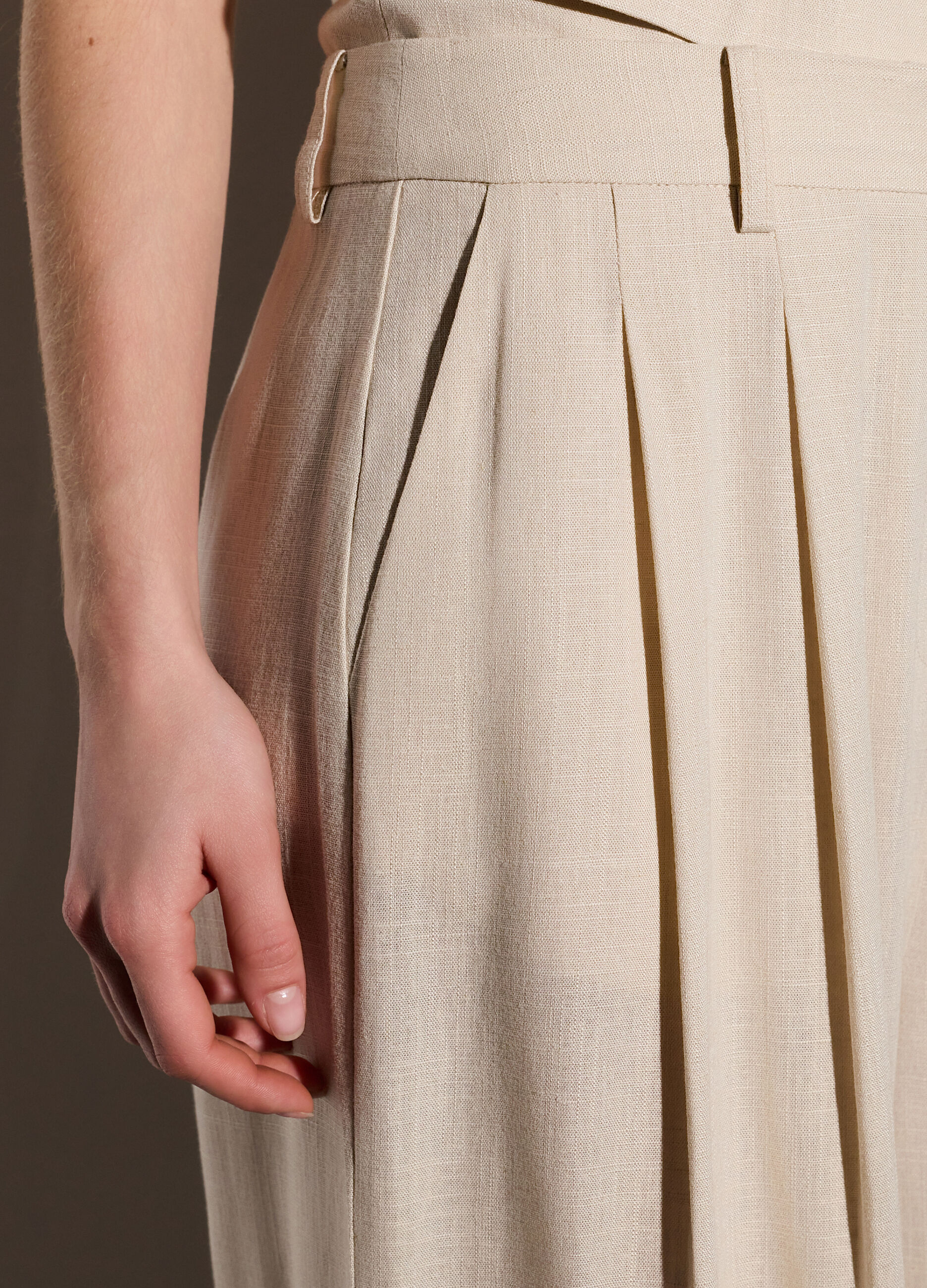 Pantaloni misto lino donna_3