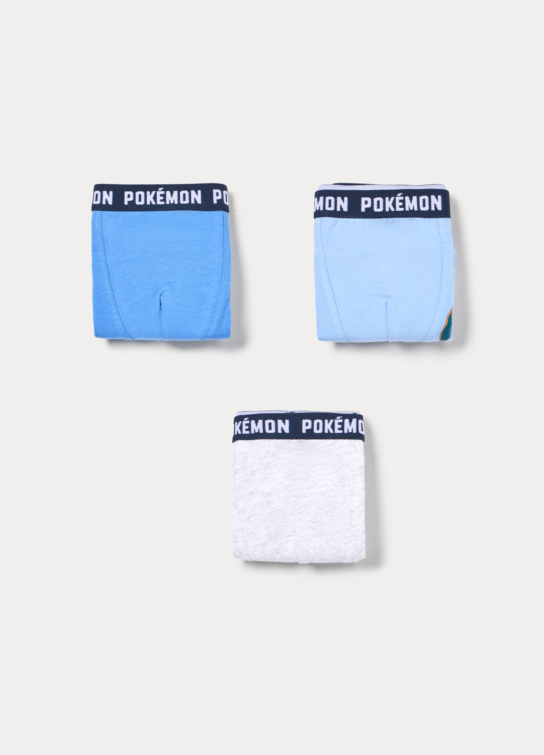 Pack 3 boxer Pok&eacute;mon in jersey di cotone stretch bambino_0