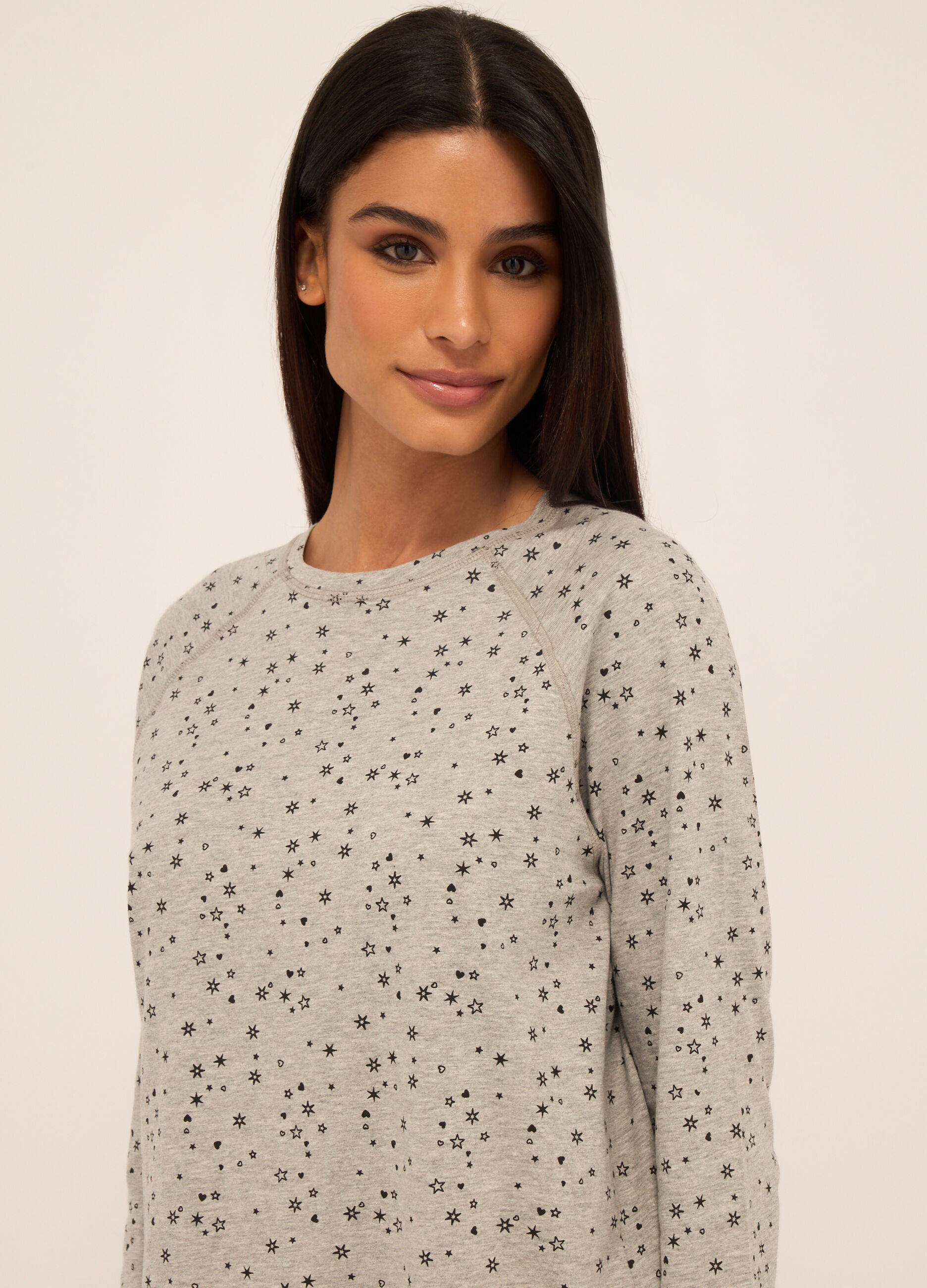 Top pigiama lungo in puro cotone donna_2